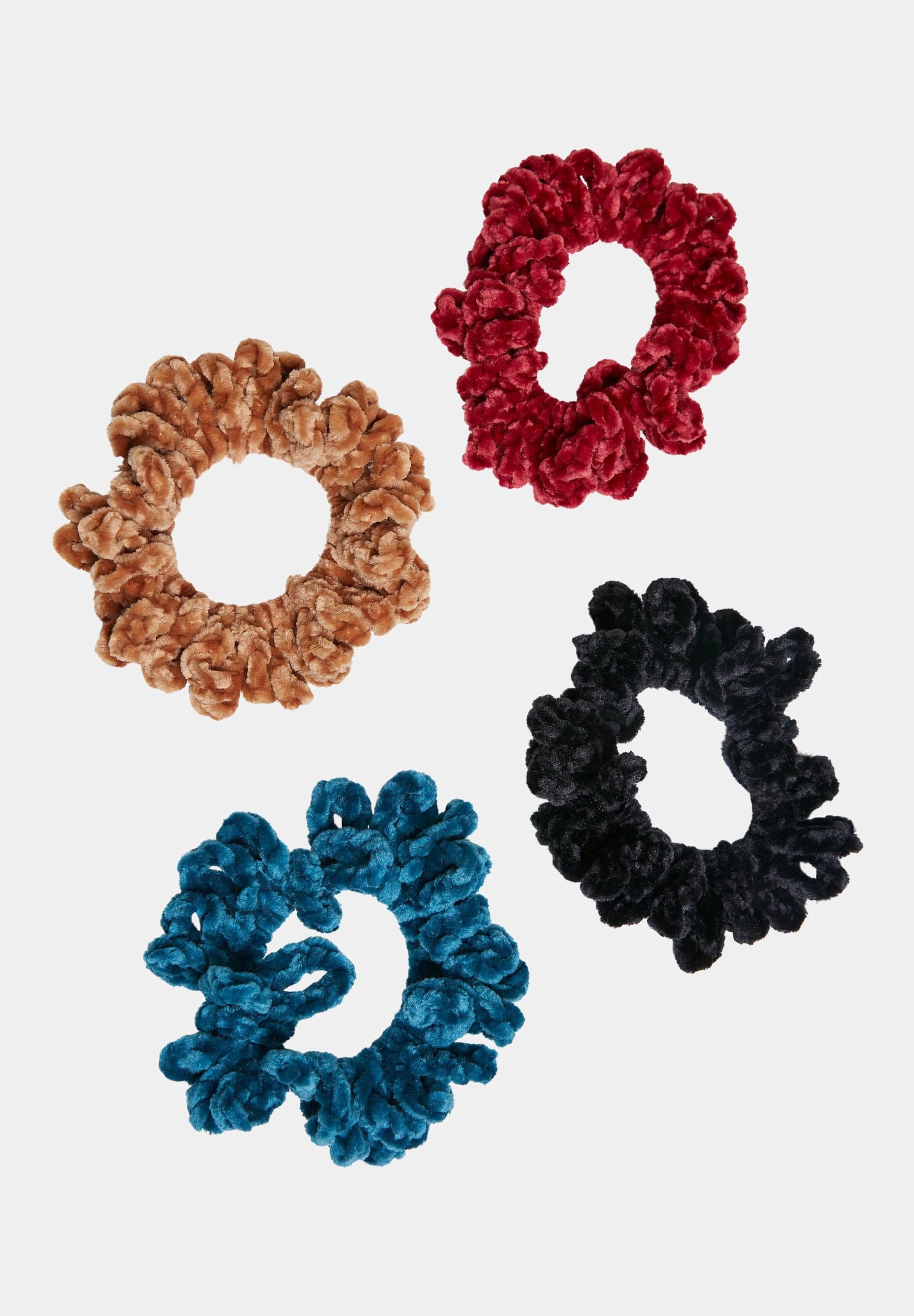 Urban Classics Fluffy Scrunchies 4-Pack