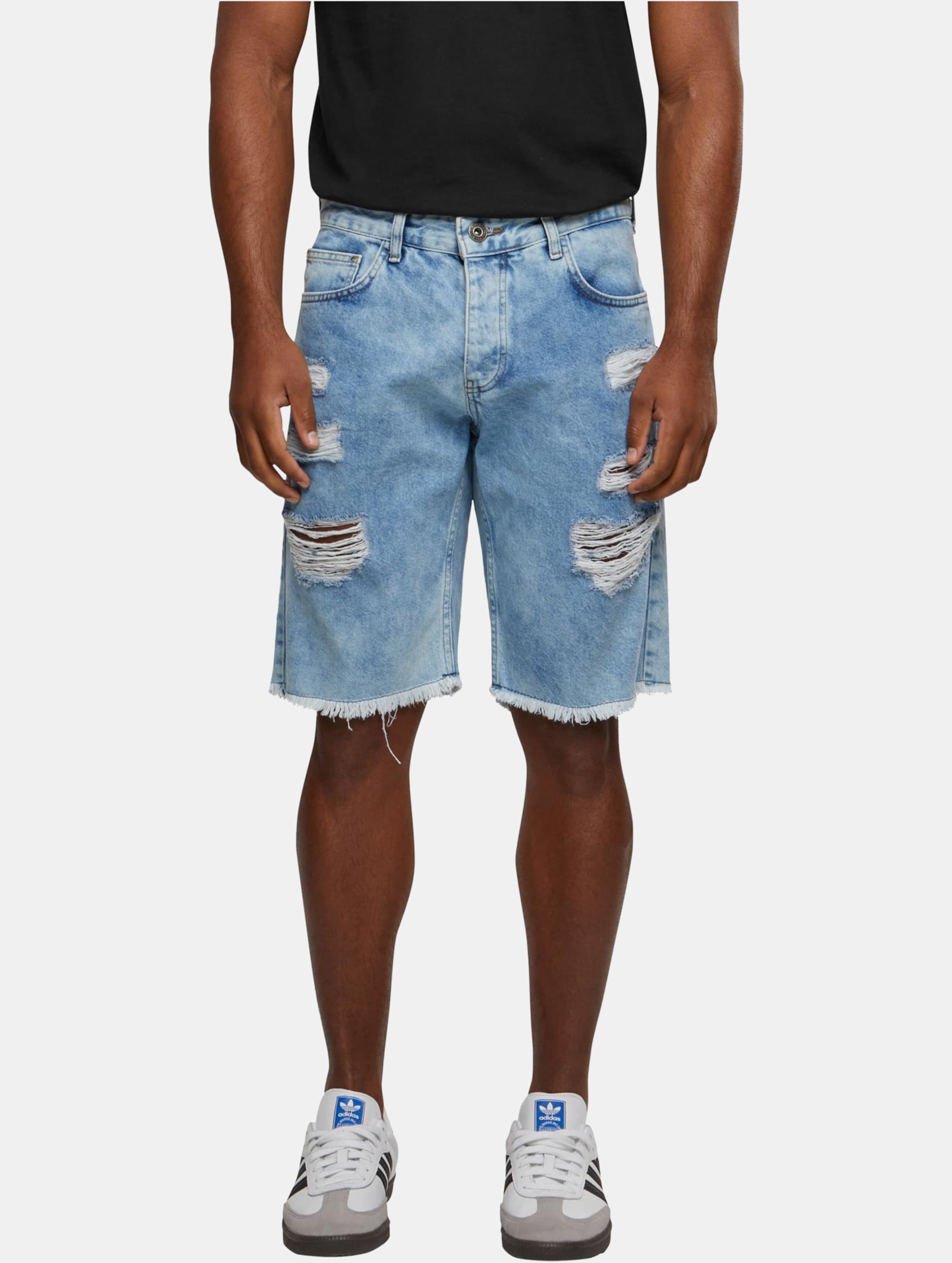 2Y Premium Destroyed Denim Short