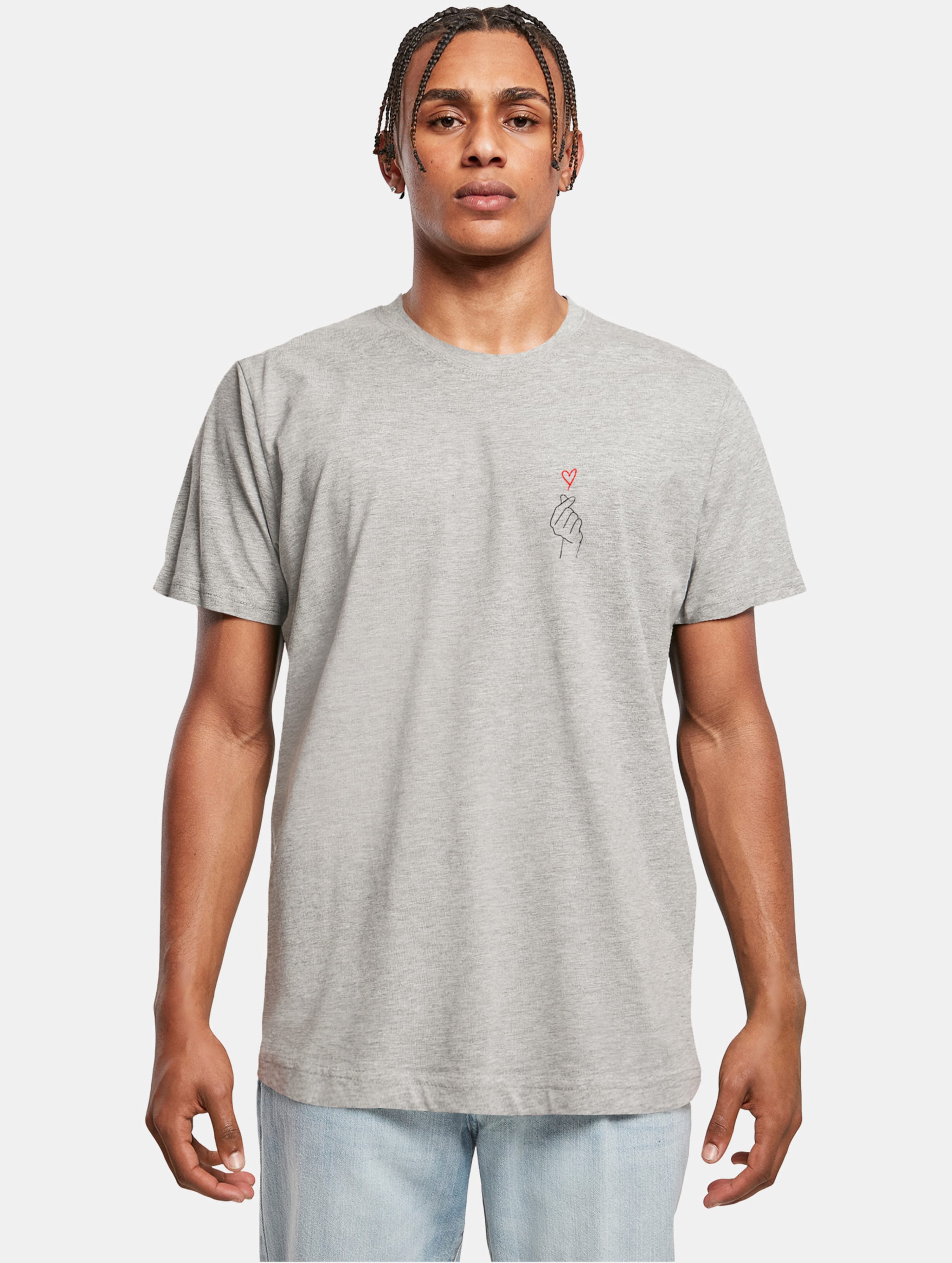 Merchcode POD K Heart T-Shirt Round Neck
