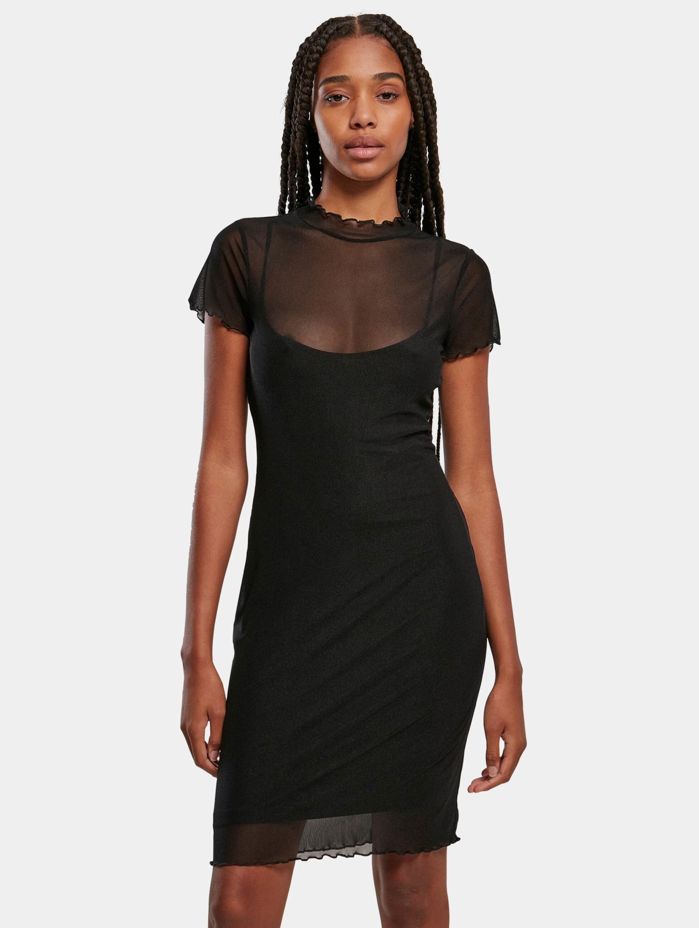 Urban Classics Ladies Mesh Double Layer Dress