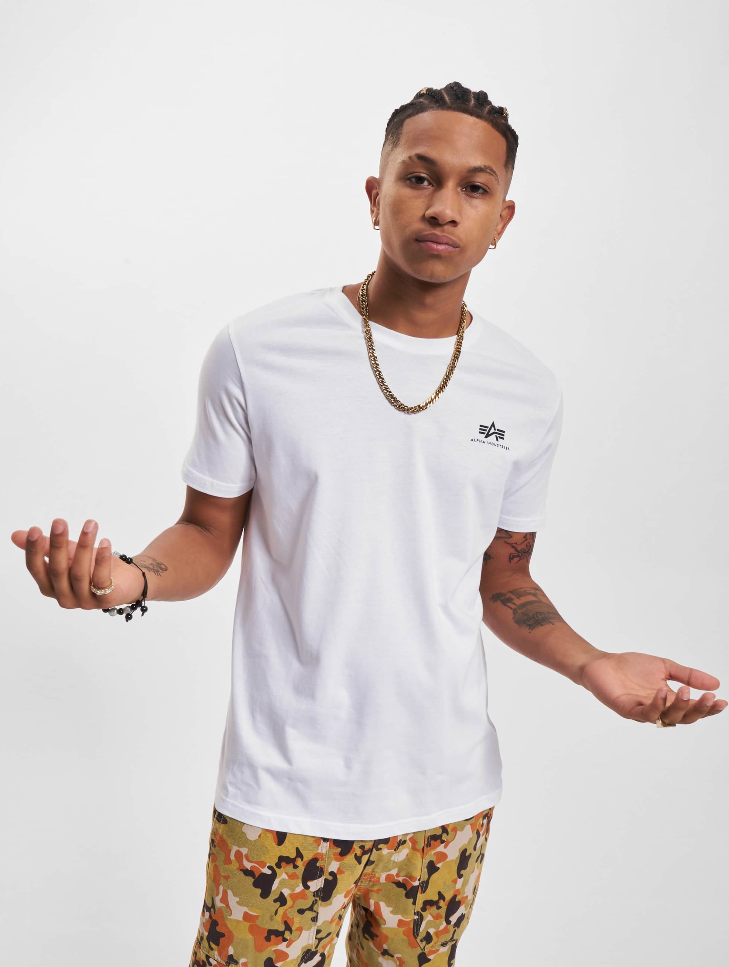 Alpha Industries Backprint Camo Print T-Shirt
