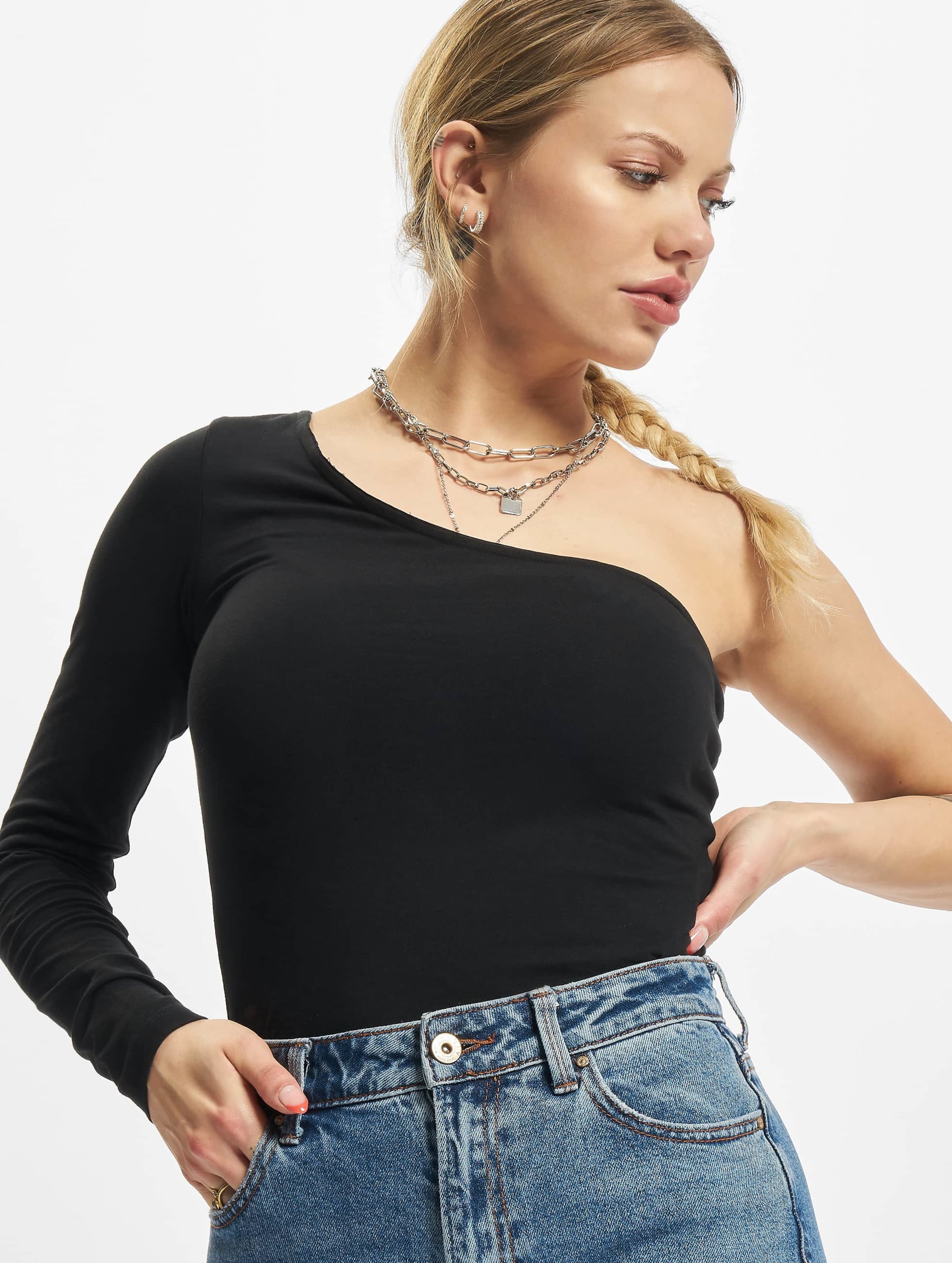 Urban Classics Ladies Organic Asymmetric One Sleeve Body