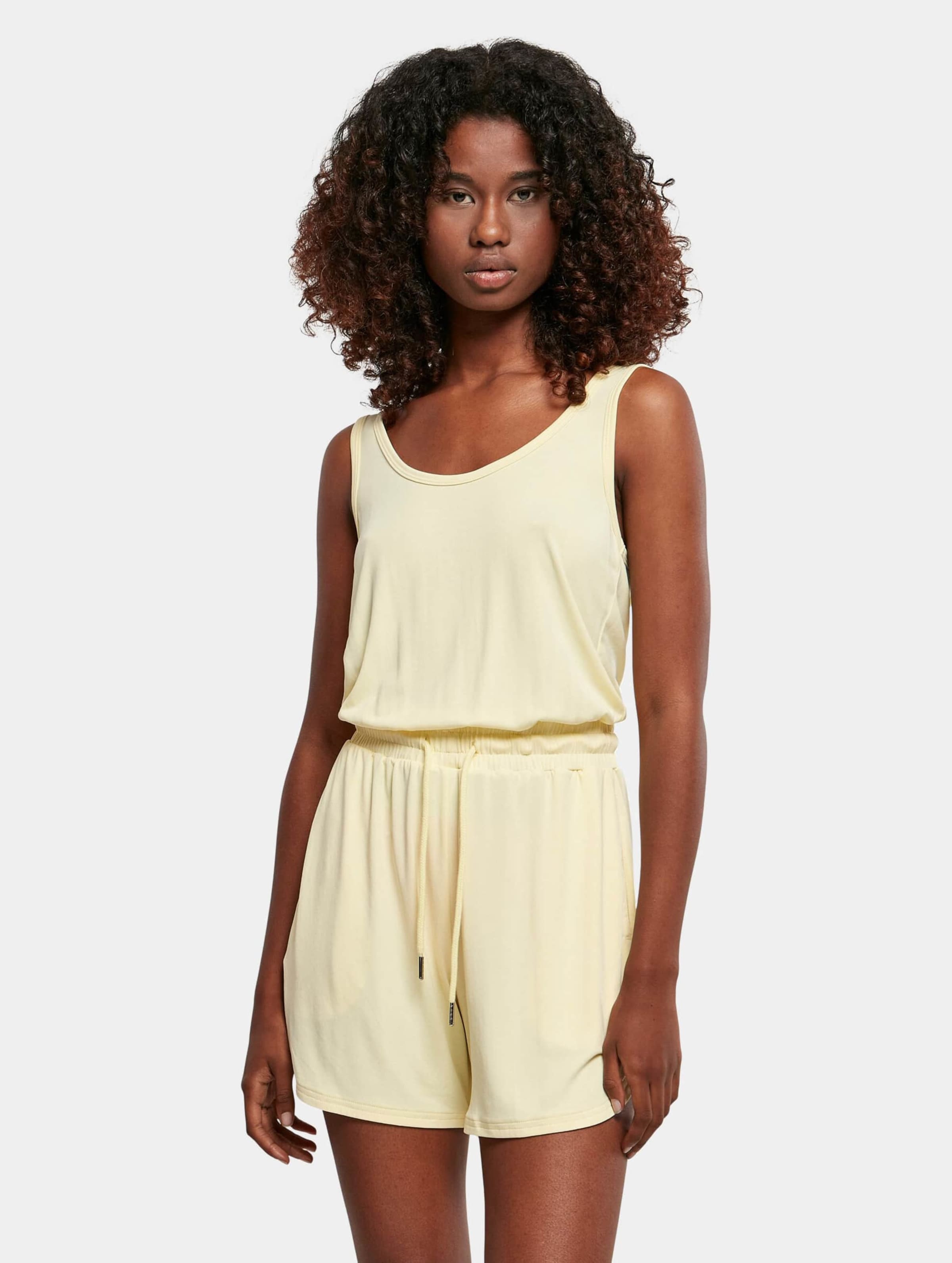 Urban Classics Ladies Short Sleeveless Modal Jumpsuit