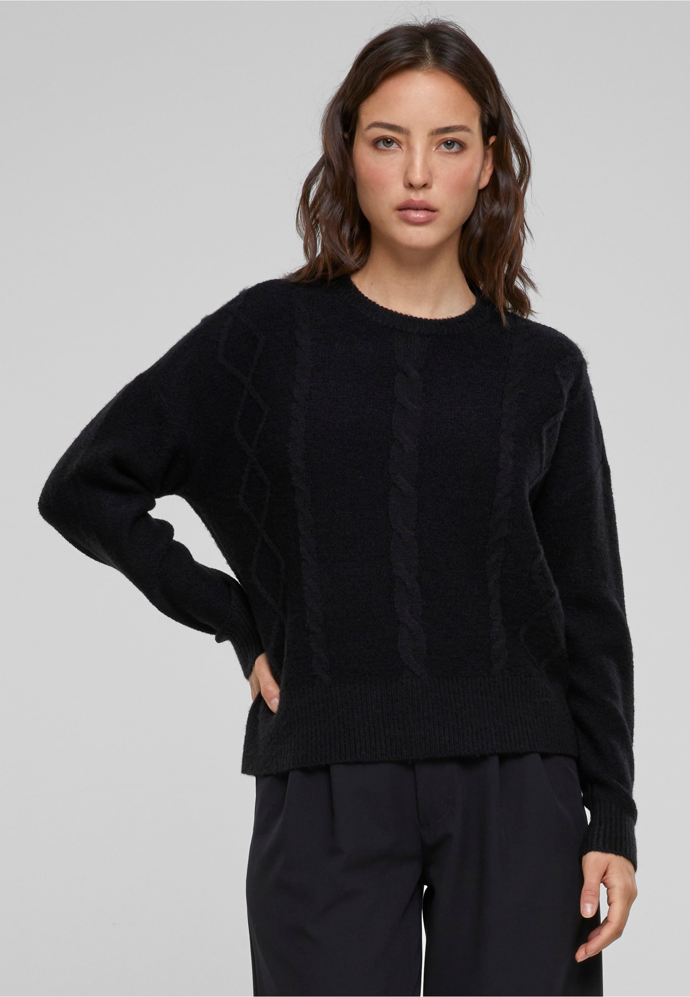 Urban Classics Ladies Cabel Knit Sweater