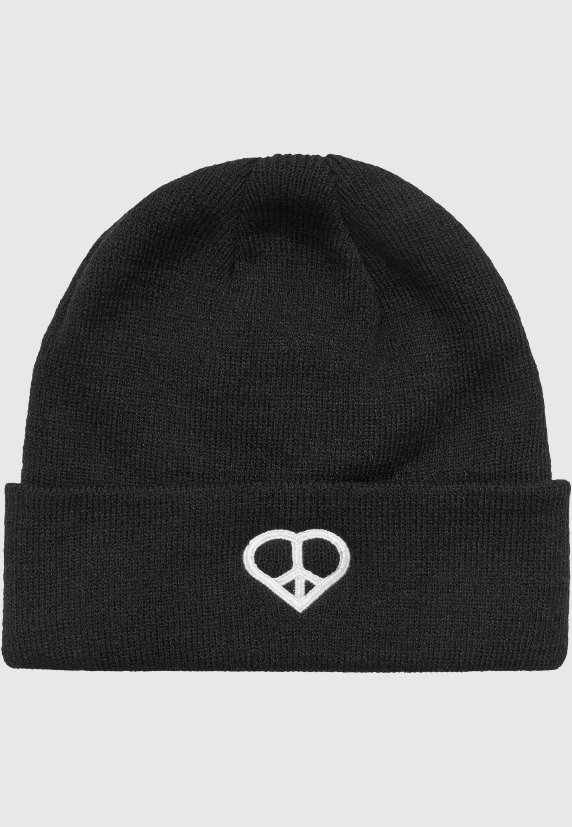 Miss Tee Peace Sign Heavy Knit Beanie