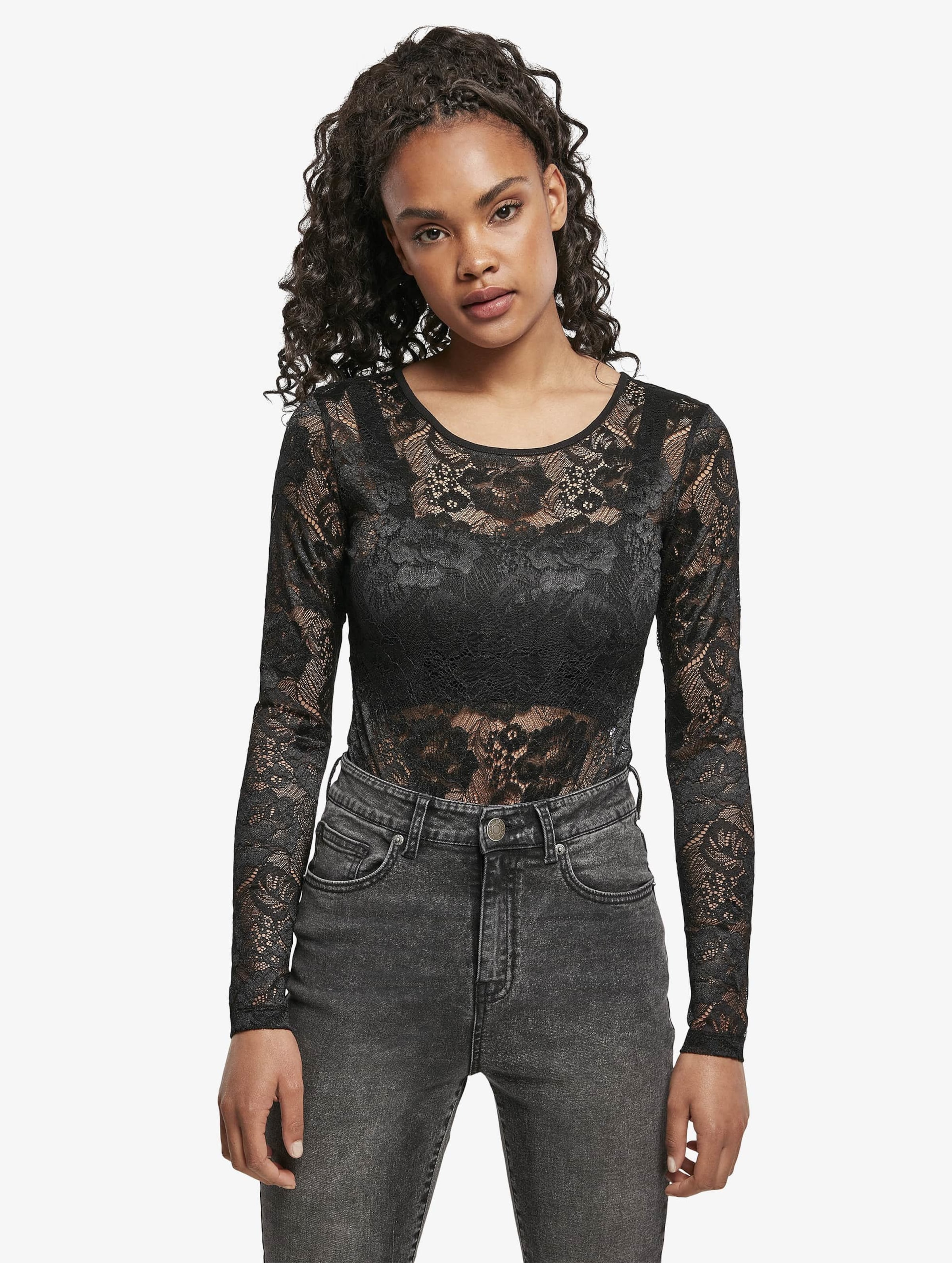 Urban Classics Ladies Lace Longsleeve Body