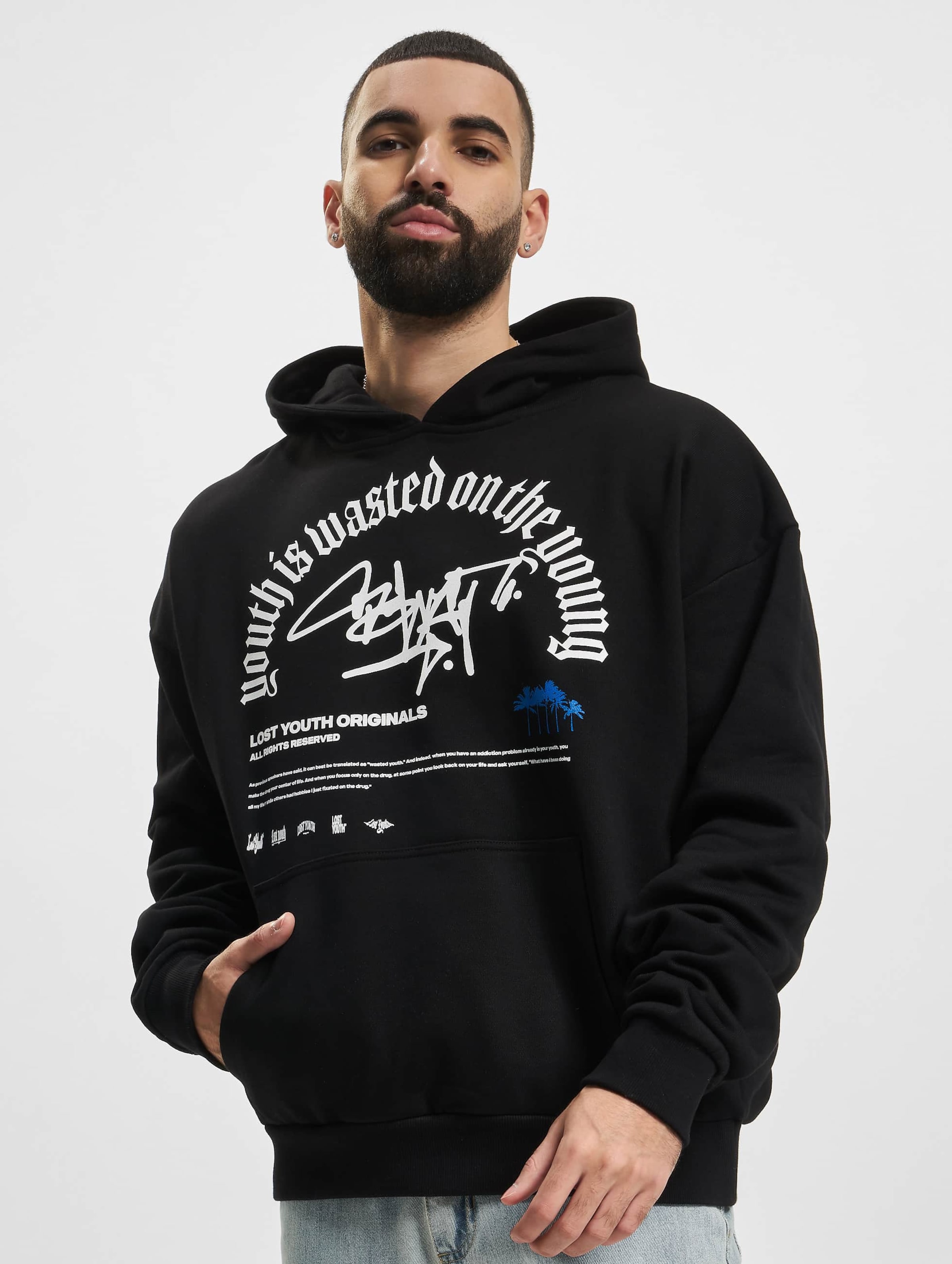 Lost Youth HOODIE GRAFFITI black