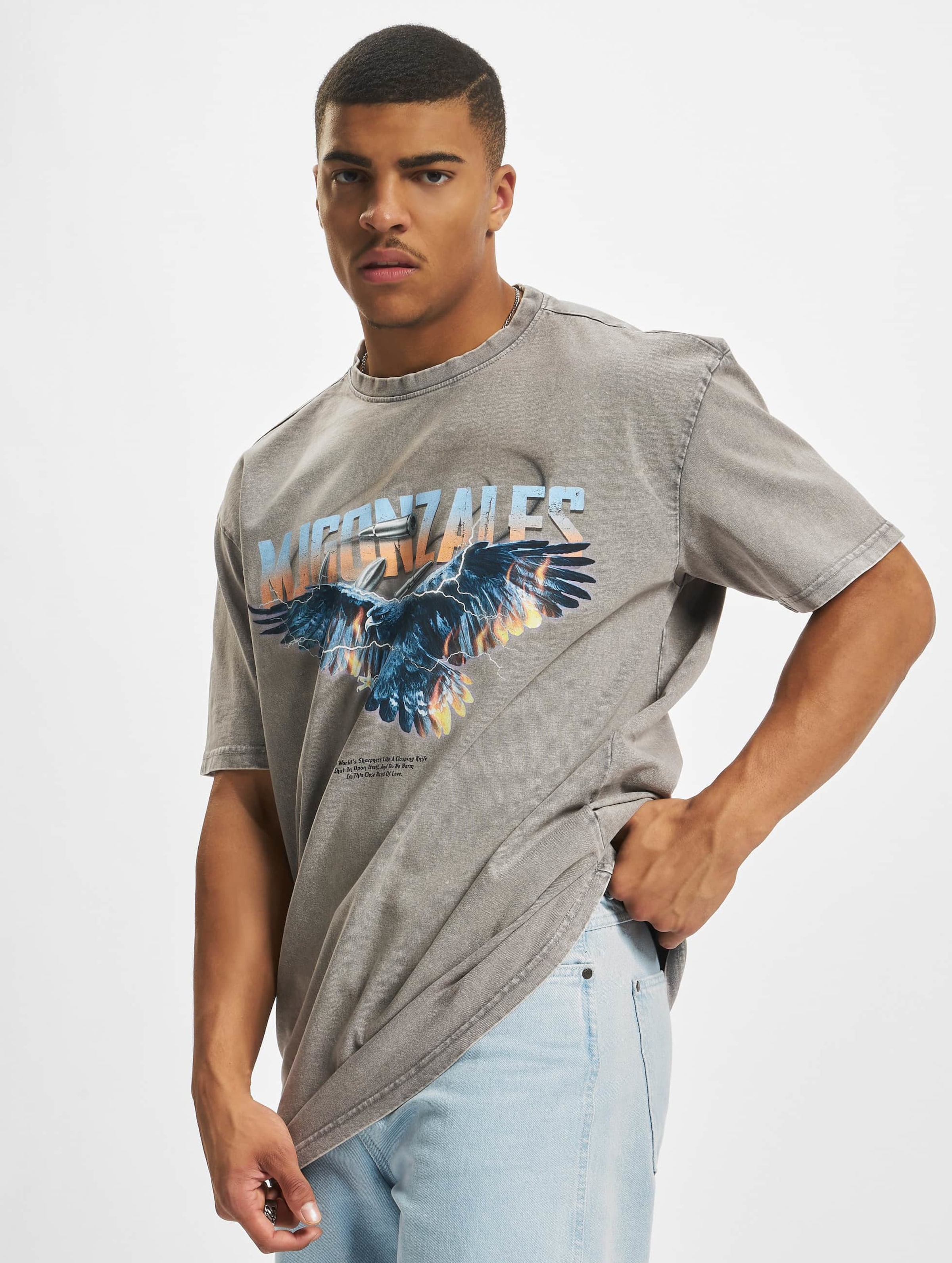 MJ Gonzales EAGLE V.2 Acid Washed Heavy Oversize Tee