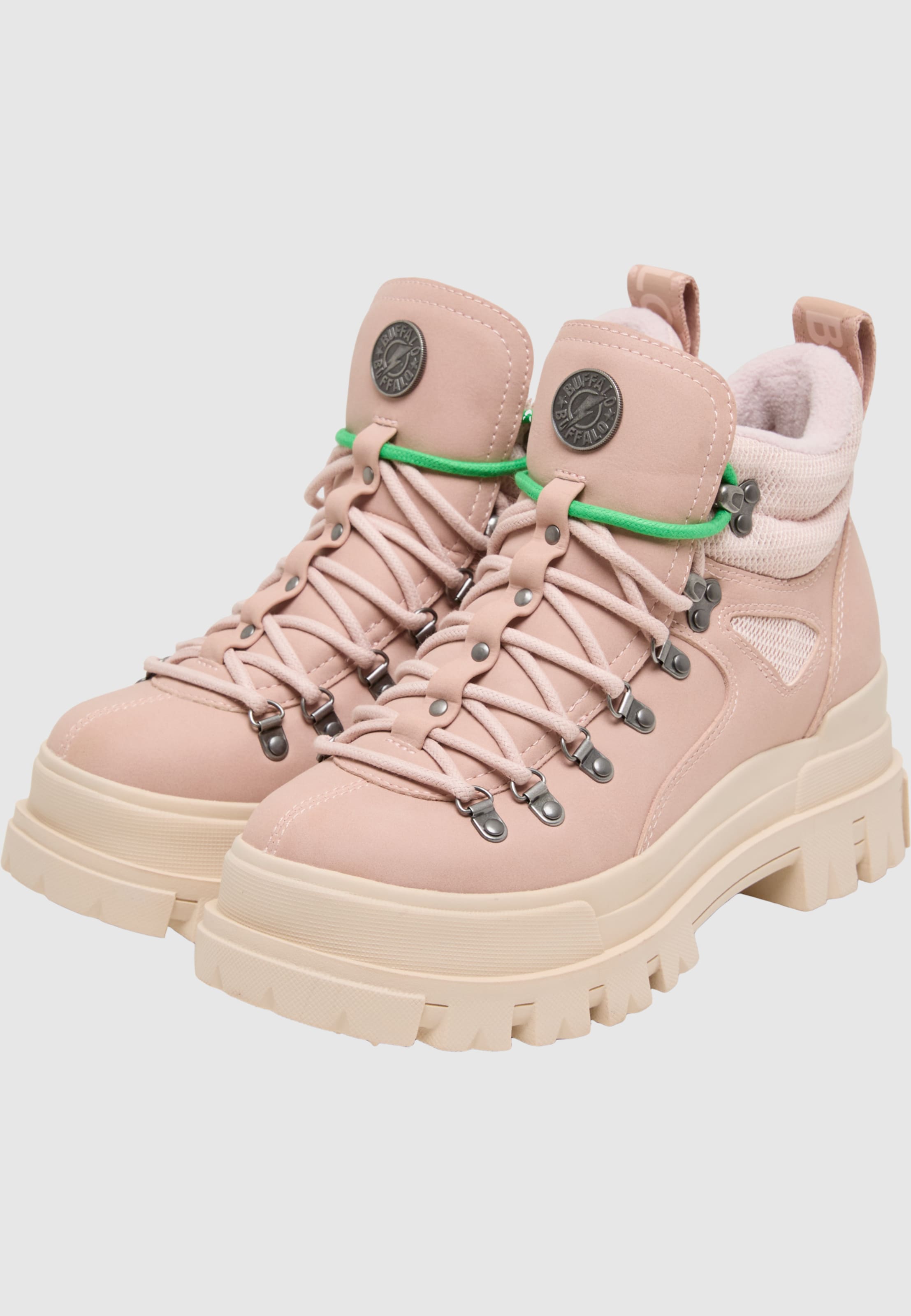 Buffalo ASPHA LACE UP HIKE - VEGAN NUBUCK/MESH