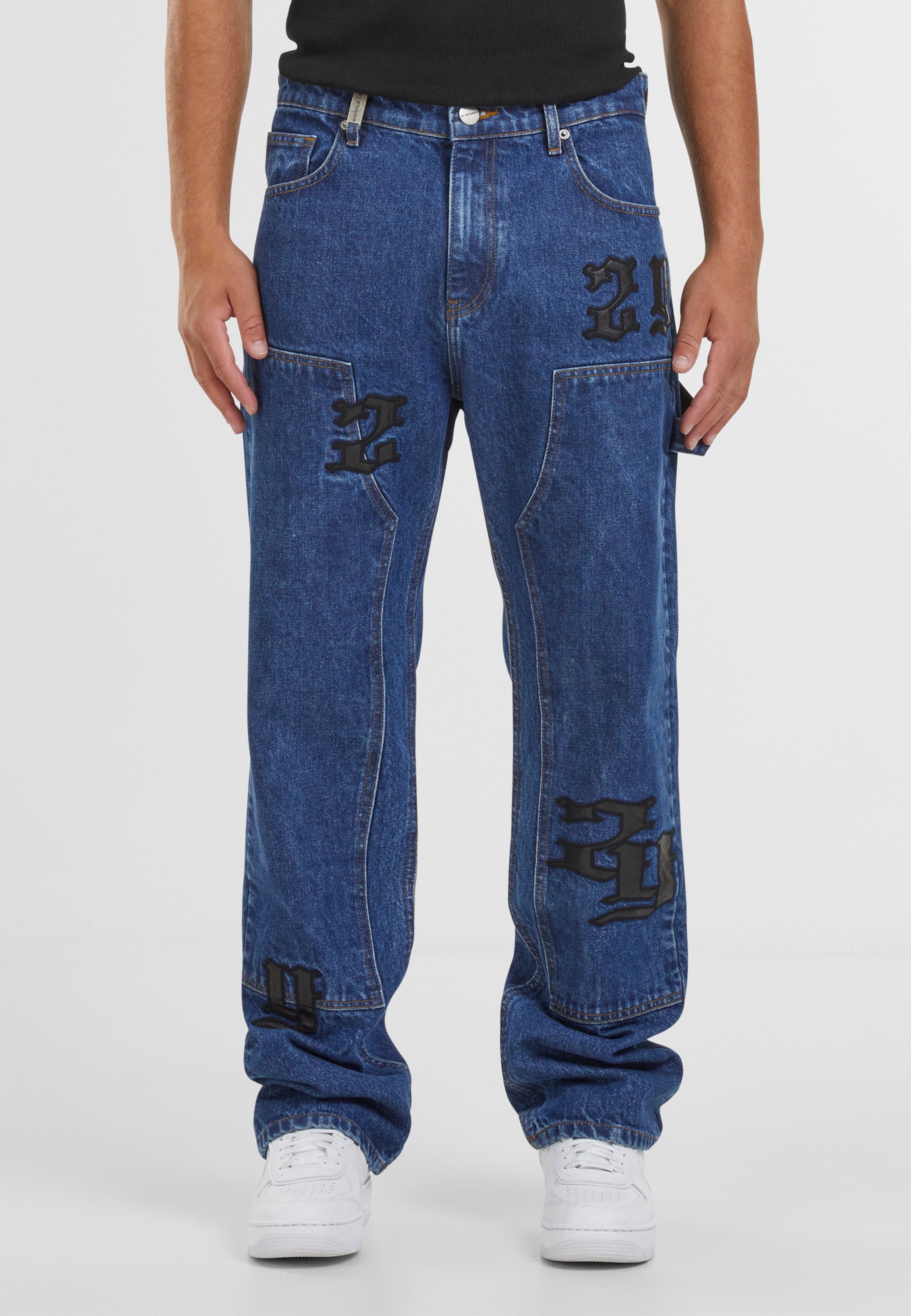 2Y Studios Manas Logo Carpenter Straight Jeans