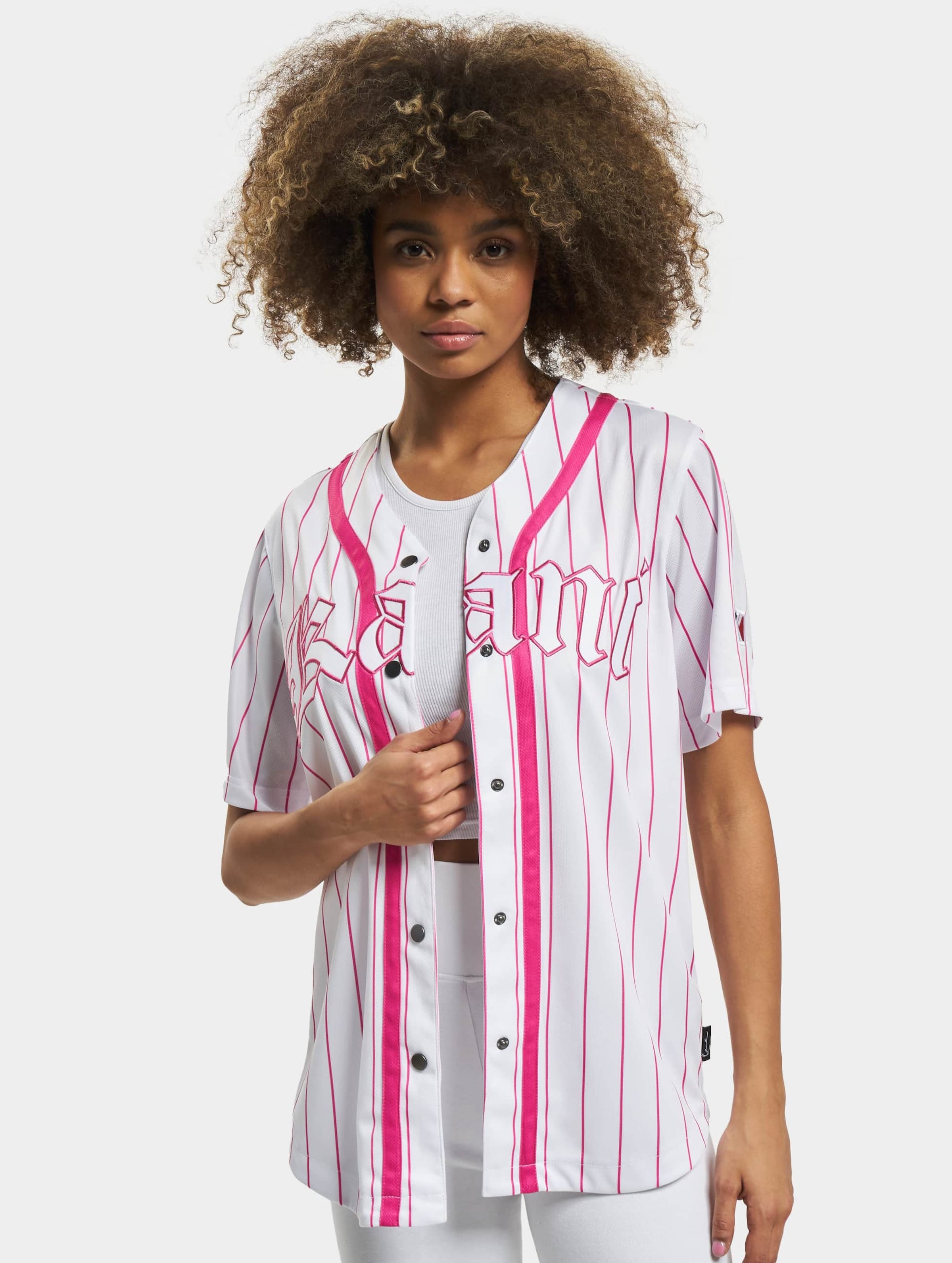Karl Kani KW232-017-1 KK Woven Signature Old English Baseball Shirt