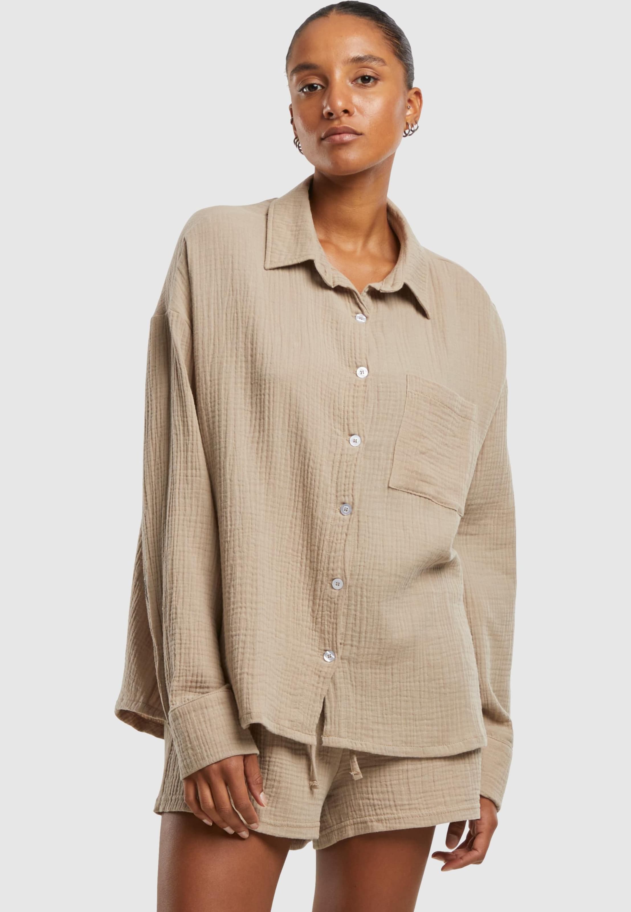 Urban Classics Ladies Oversized Musselin Blouse