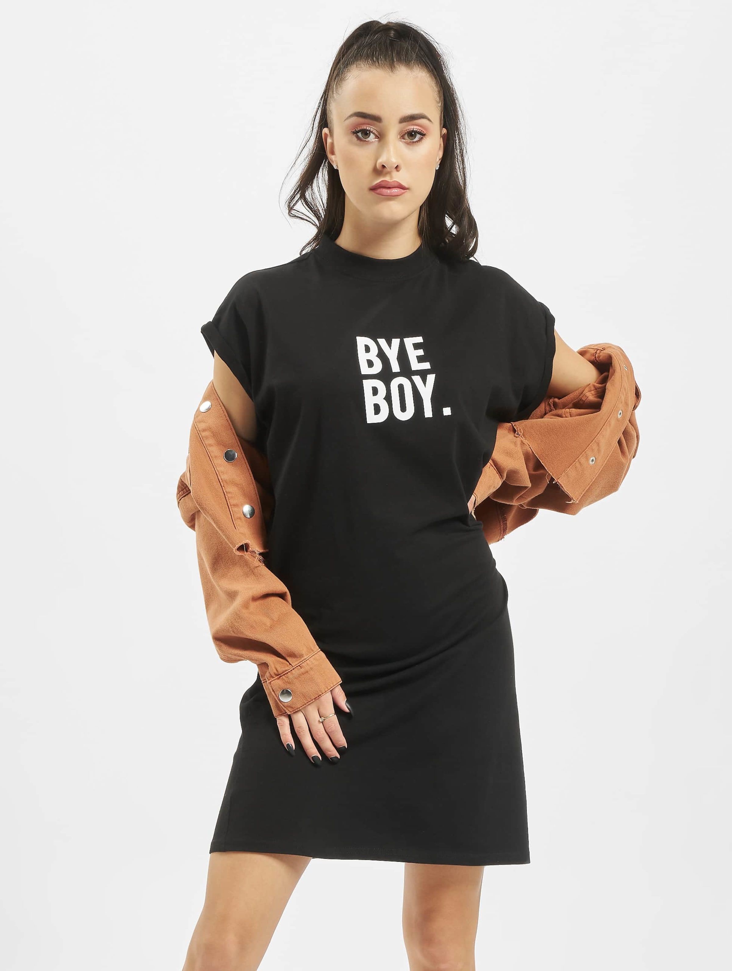 Mister Tee Ladies Bye Boy Extended Shoulder Dress