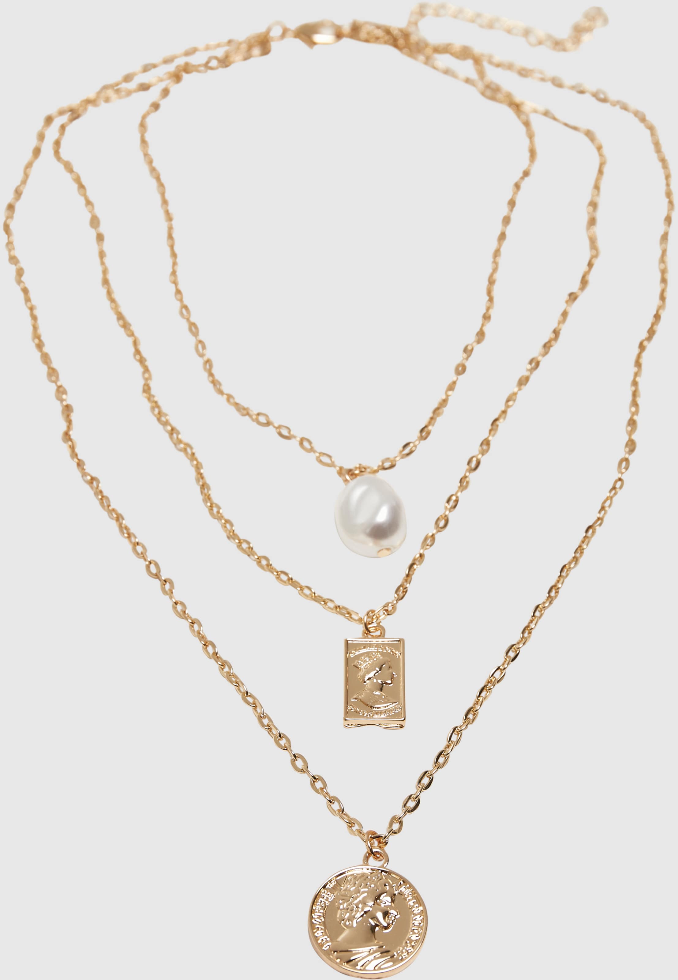 Urban Classics Layering Pearl Basic Necklace