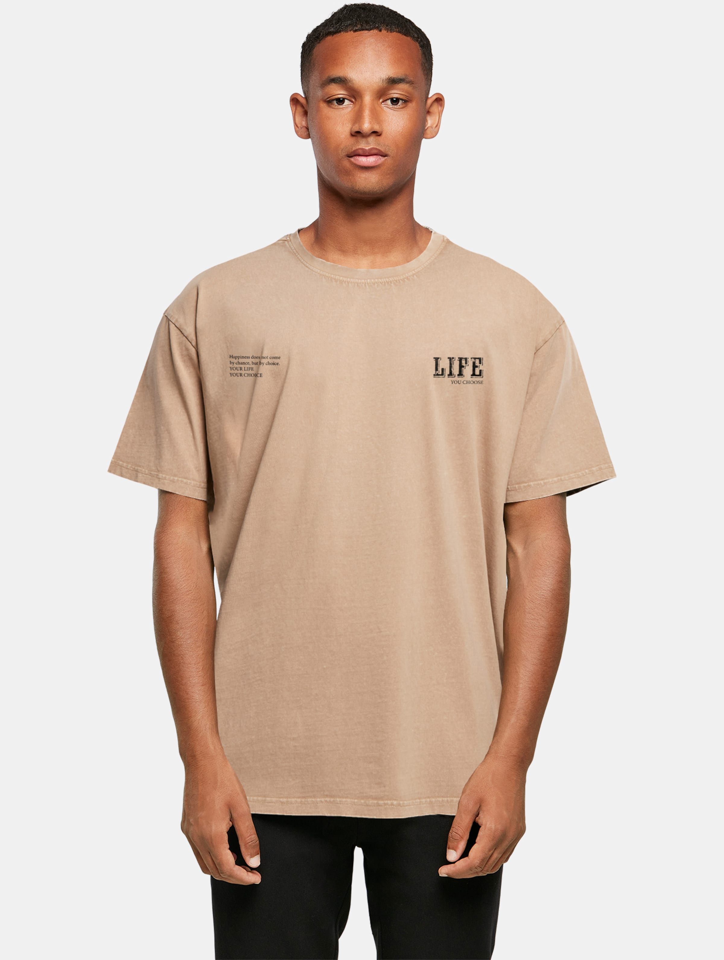 Merchcode Life Acid Washed Oversized Tee