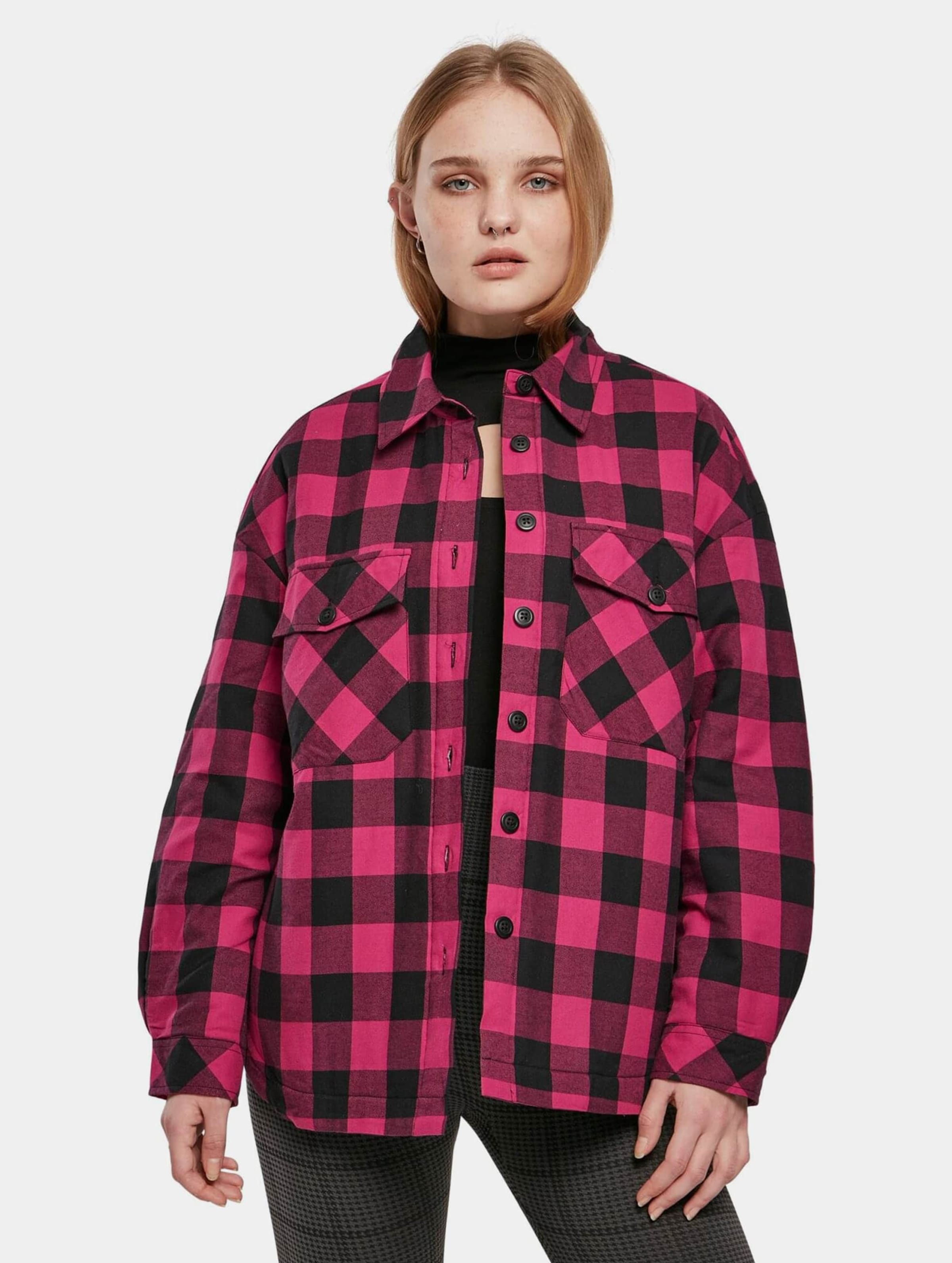 Urban Classics Ladies Flanell Padded Overshirt