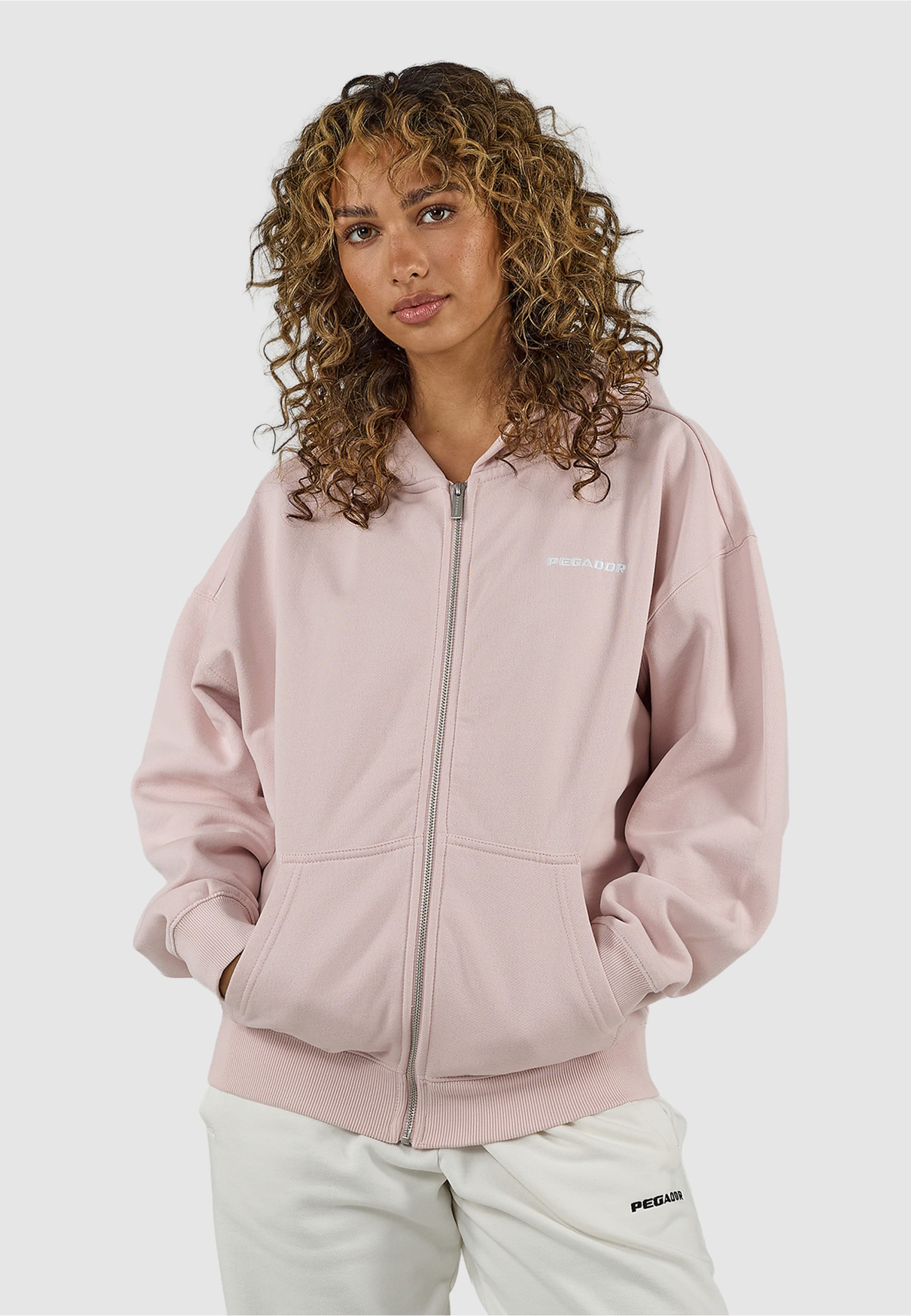 PEGADOR Clarita Oversized Sweat Zip Hoodie