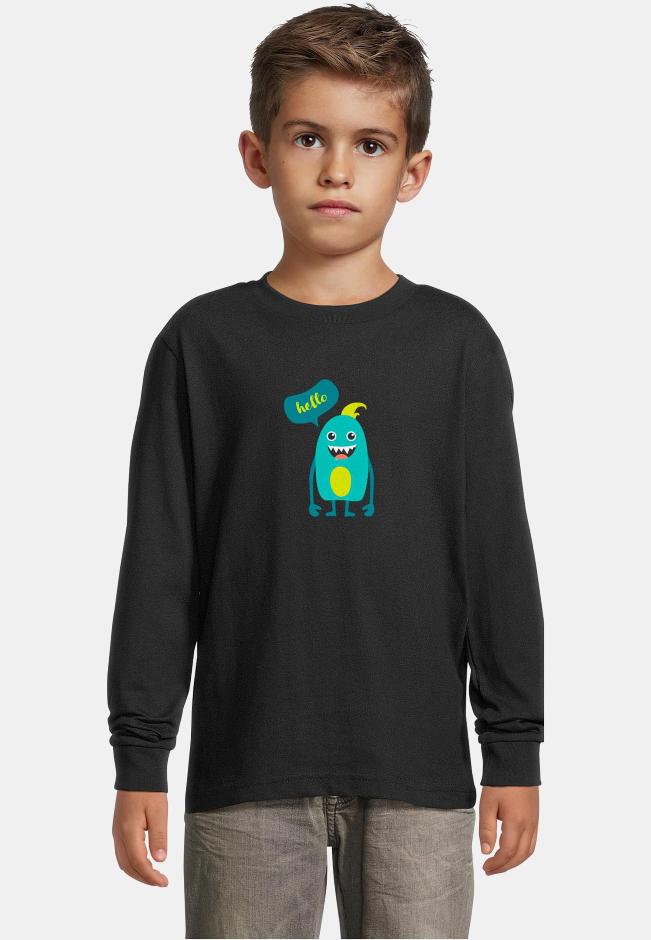 Merchcode Kids Monster Hello - Longsleeve
