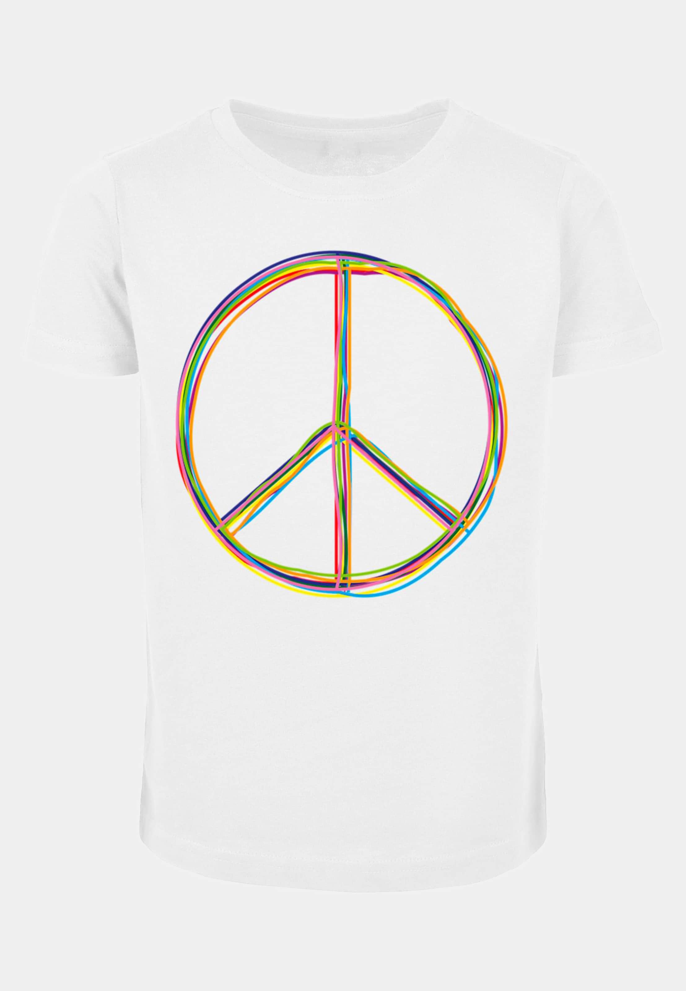 Merchcode Girls Peace - Multicolor Short Sleeve Tee