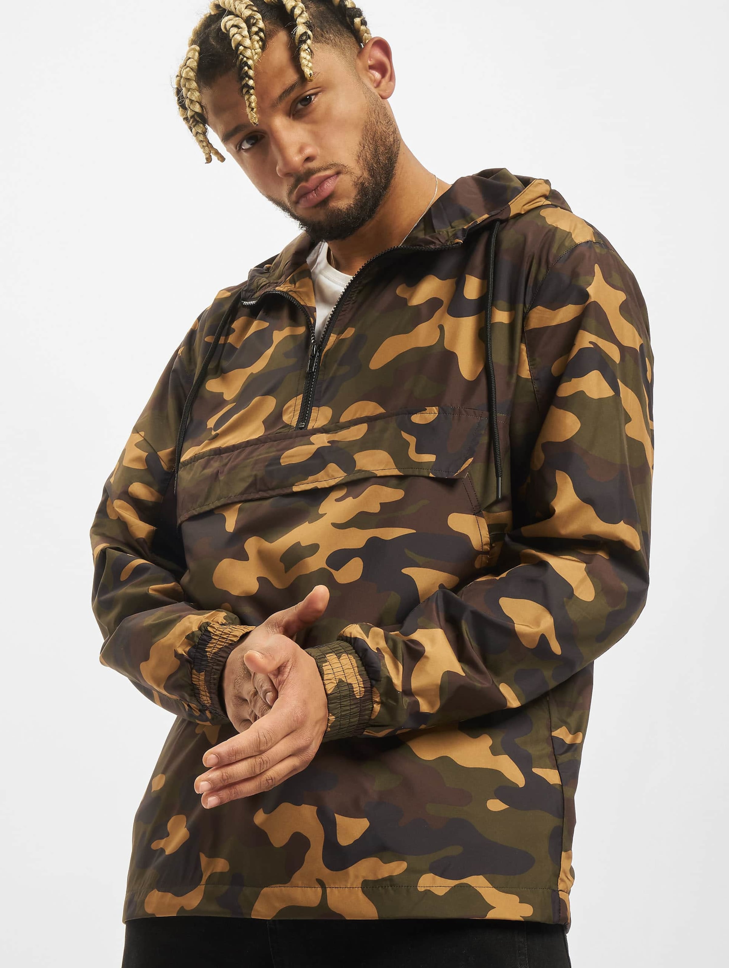 Urban Classics Camo Pull Over Windbreaker