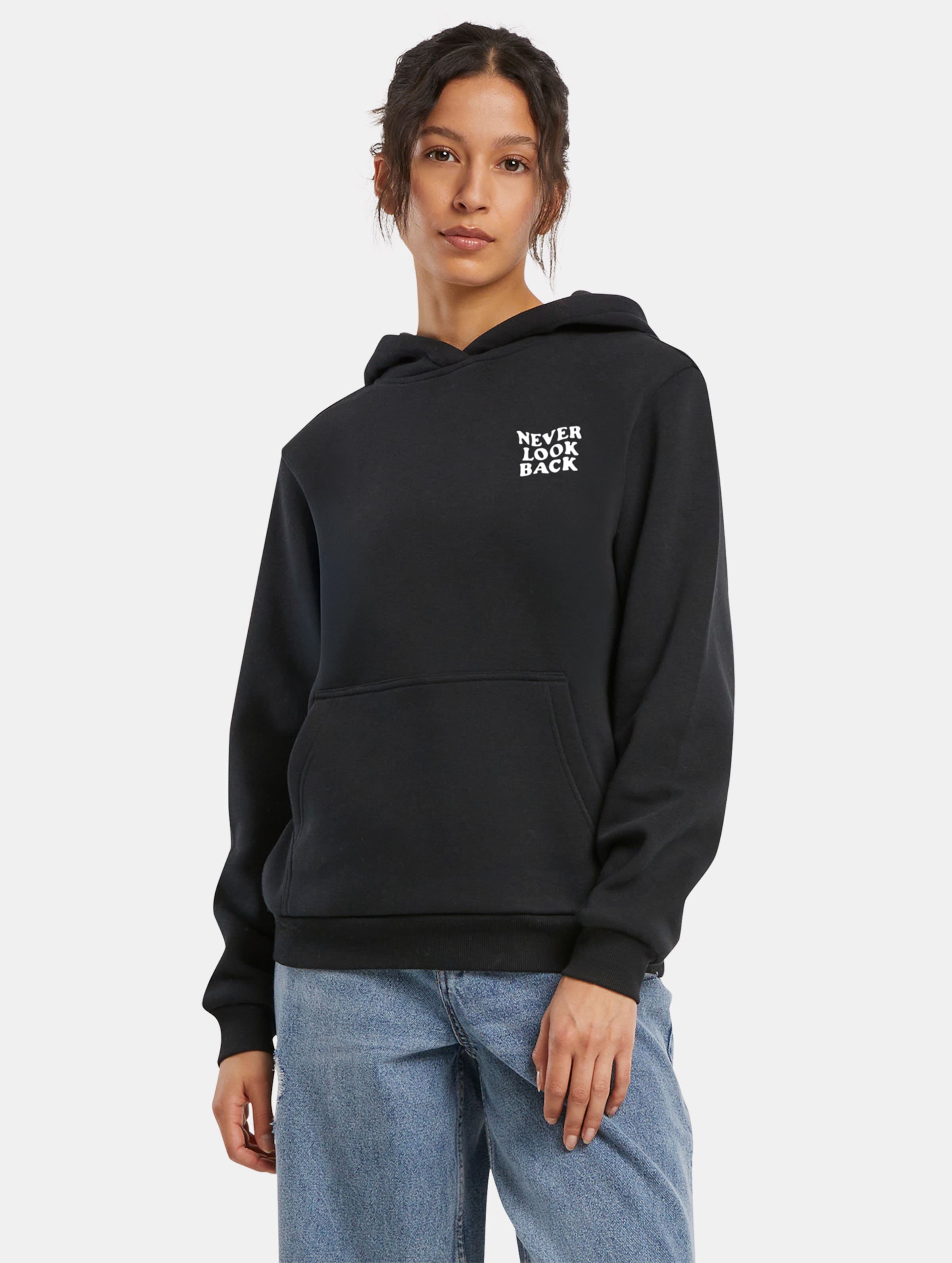 Miss Tee Never Look Back Ladies Fluffy Hoody