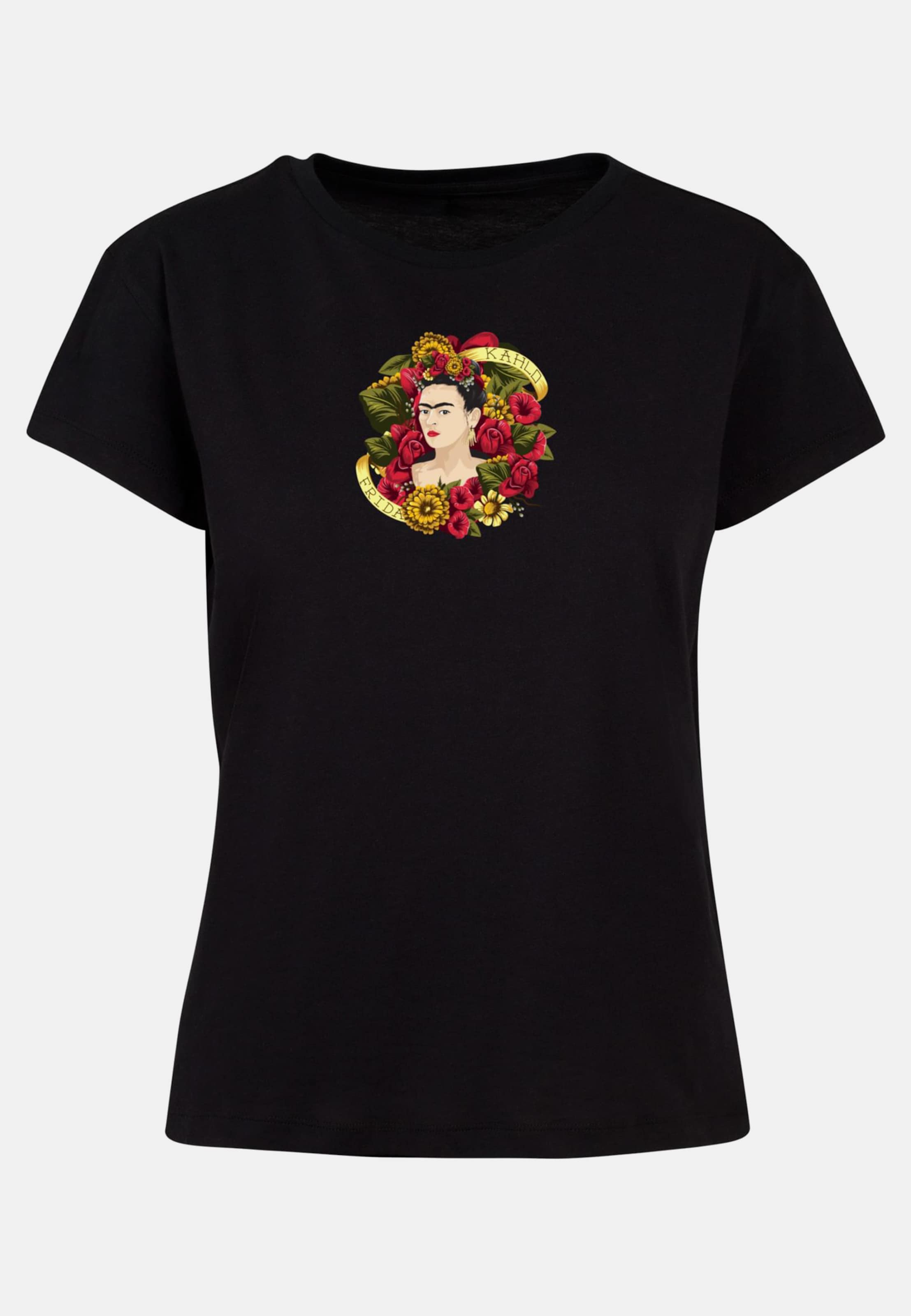 Merchcode POD Ladies Frida Kahlo - Much flowers Box Tee
