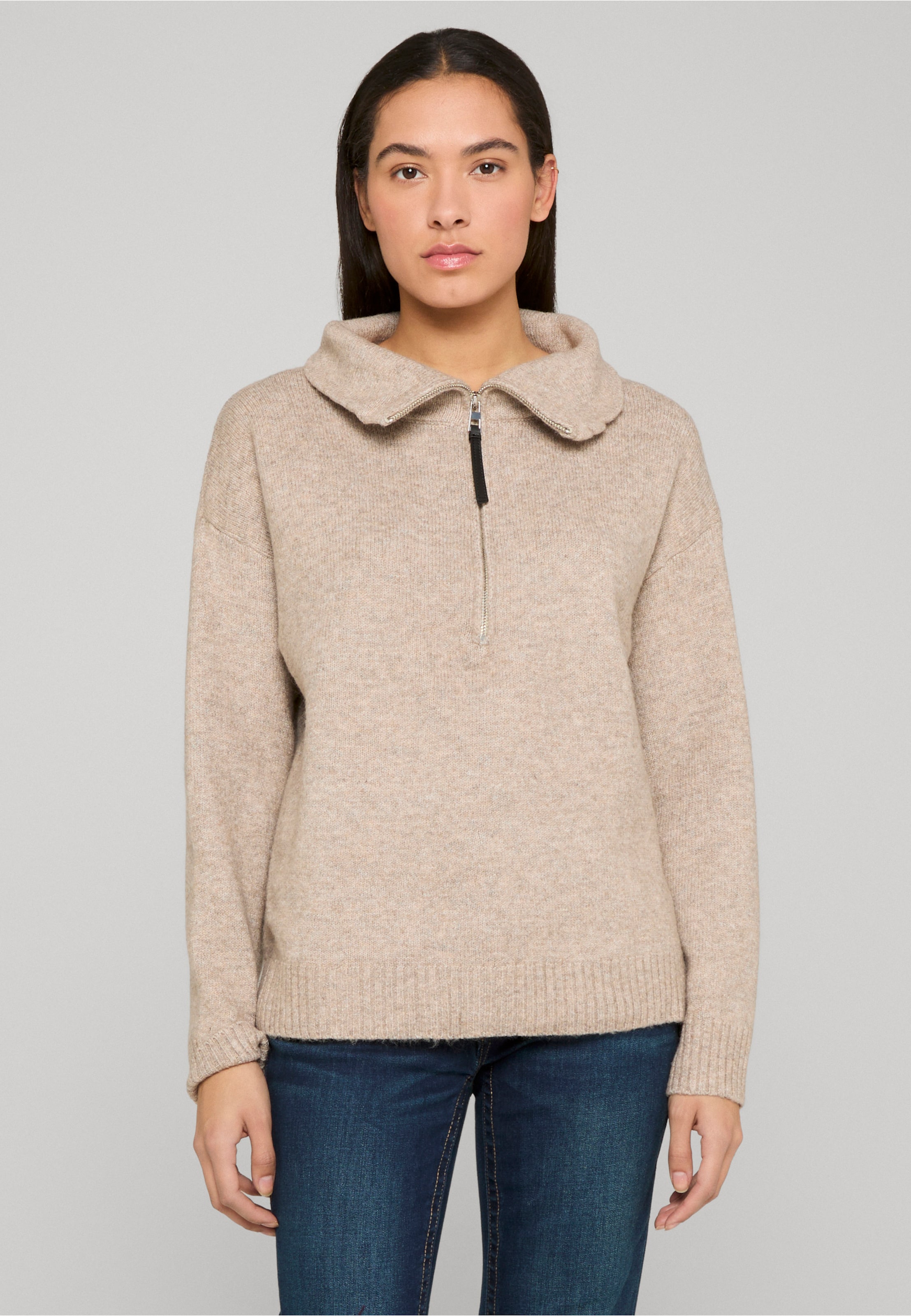 Estelou Soft touch half zip knit