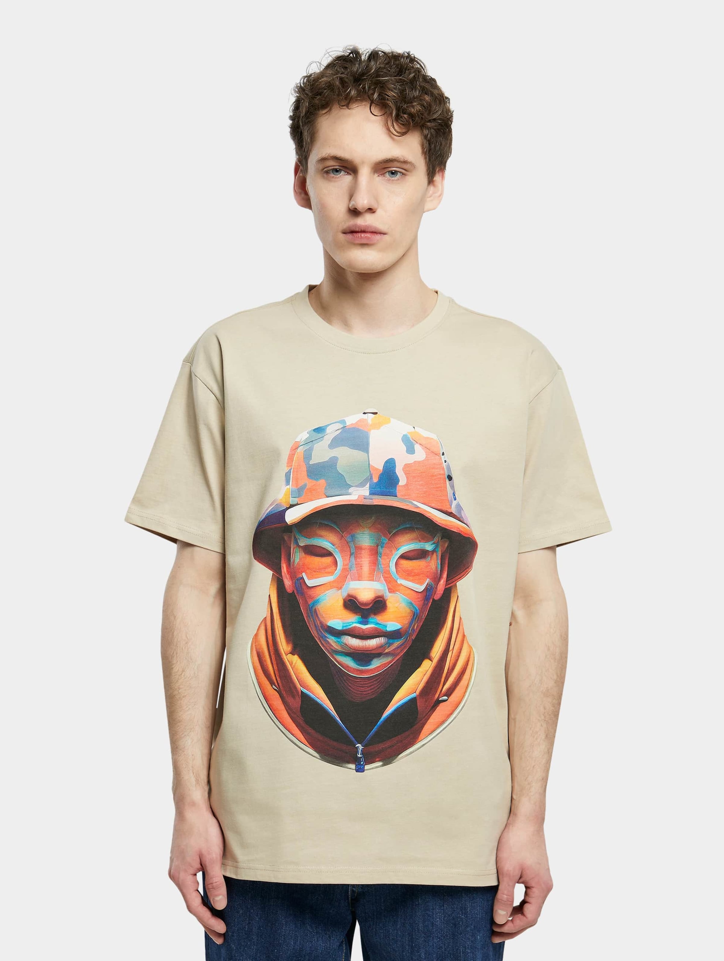 Forgotten Faces Camouflage Front Heavy Oversized Tee
