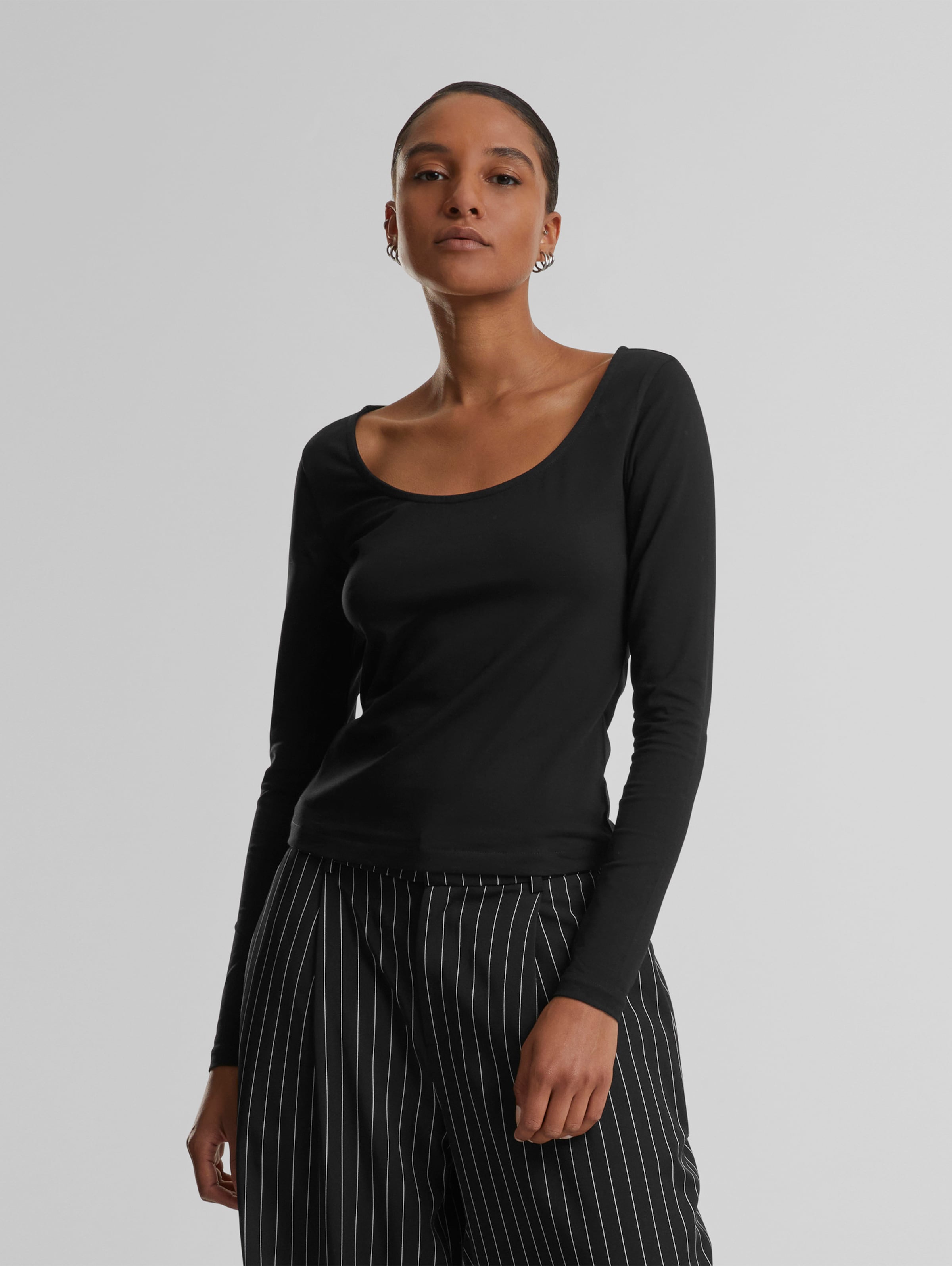 Urban Classics Ladies Wide Neck Longsleeve
