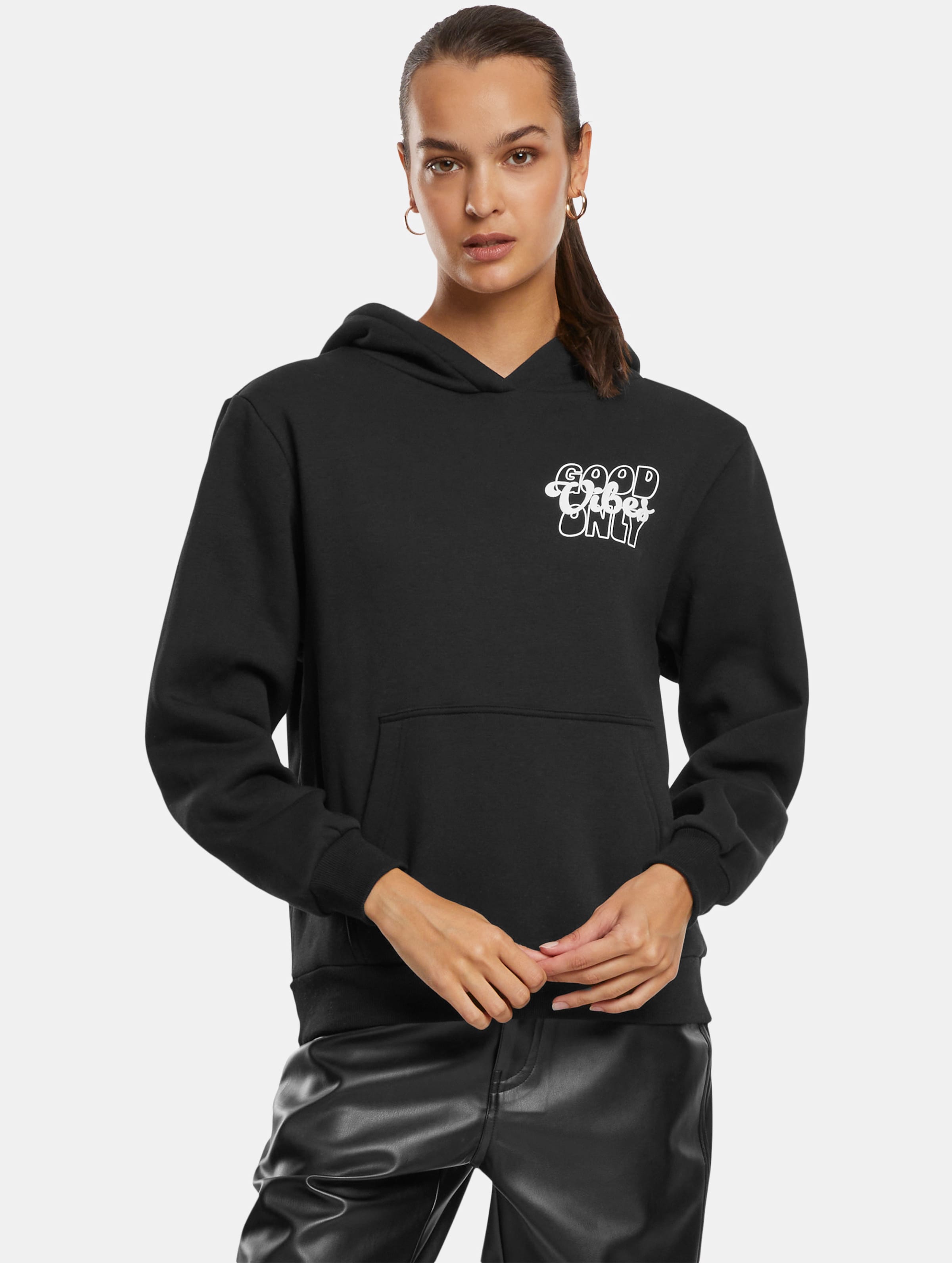 Miss Tee Good Vibes Ladies Fluffy Hoody