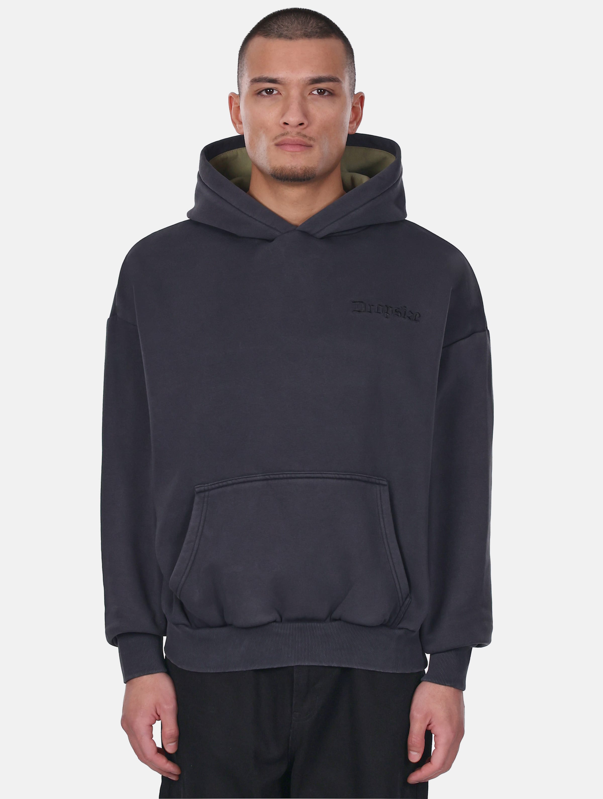 Dropsize HEAVY OVERSIZE EMBO HOODIE