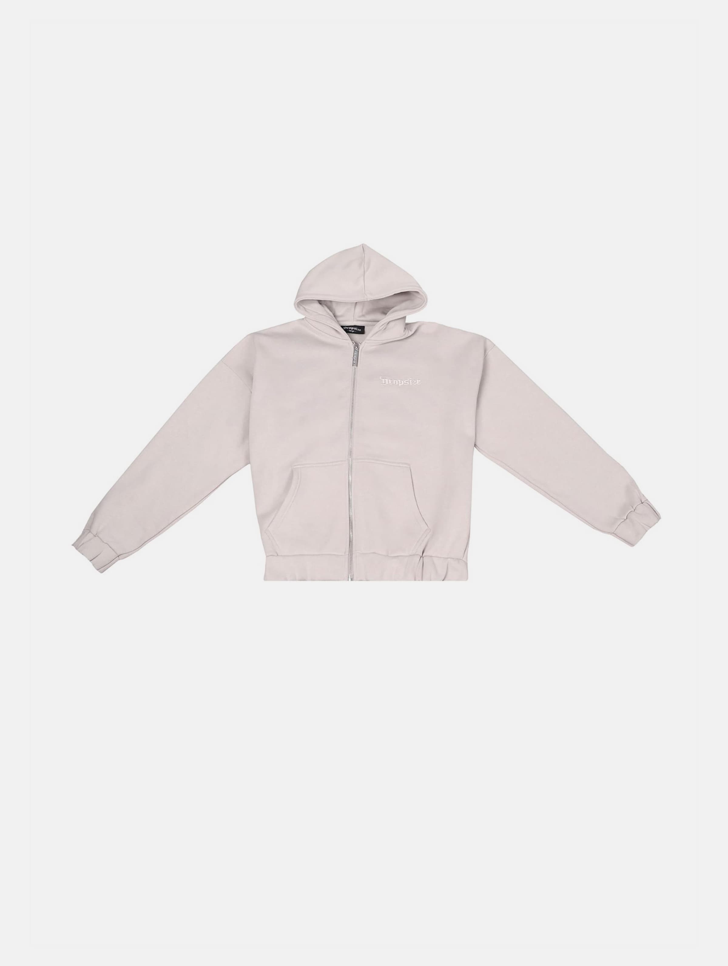 Dropsize HEAVY OVERSIZE EMBO ZIPPER HOODIE