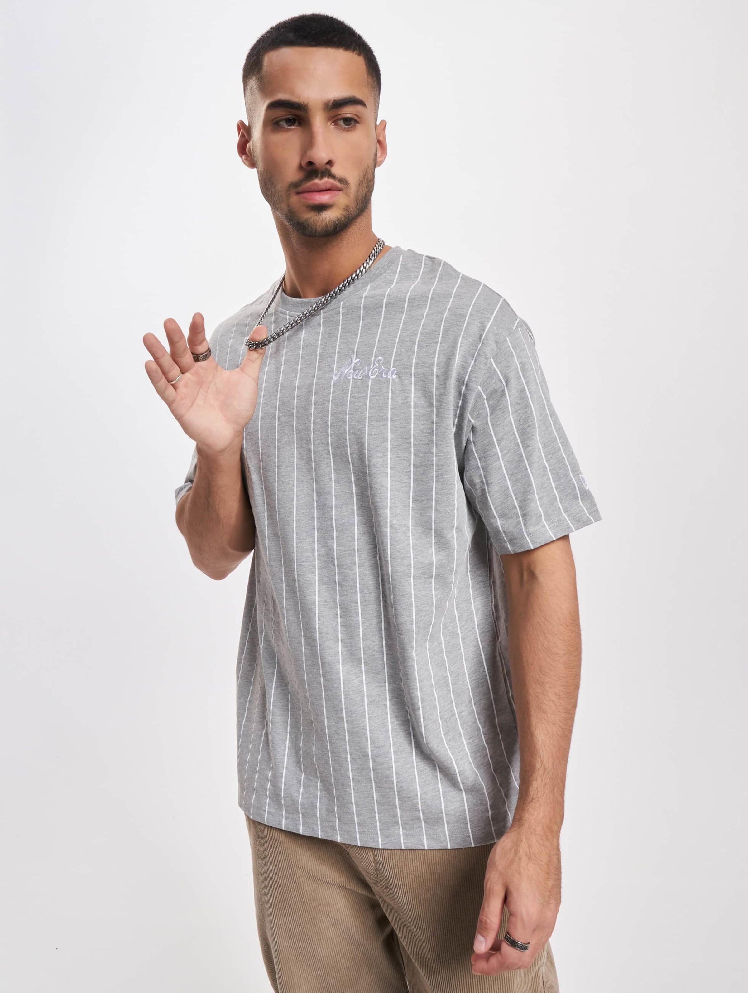 New Era Pinstripe Oversized T-Shirt