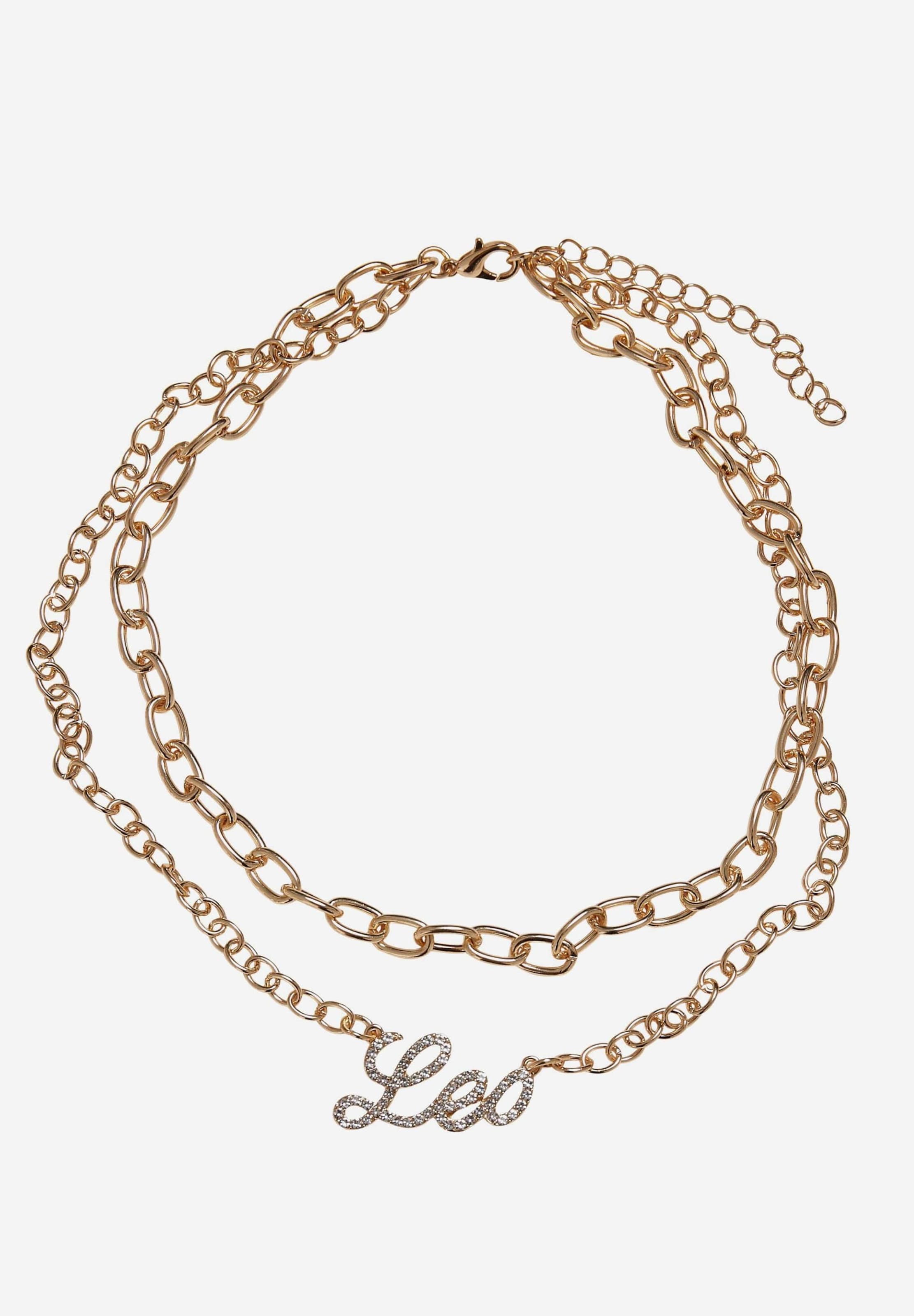 Urban Classics Diamond Zodiac Golden Necklace