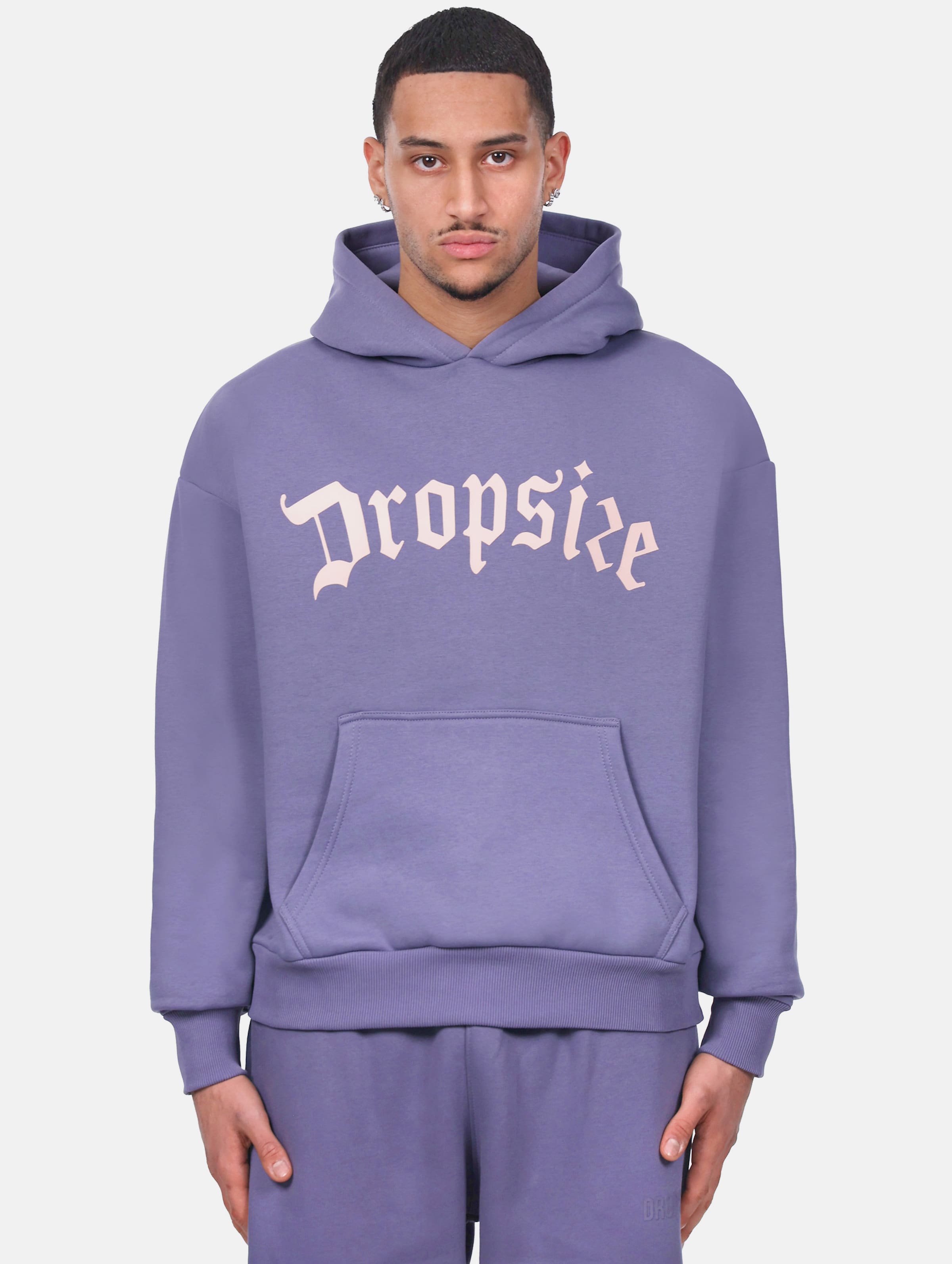 Dropsize Heavy Logo Design Hoodie