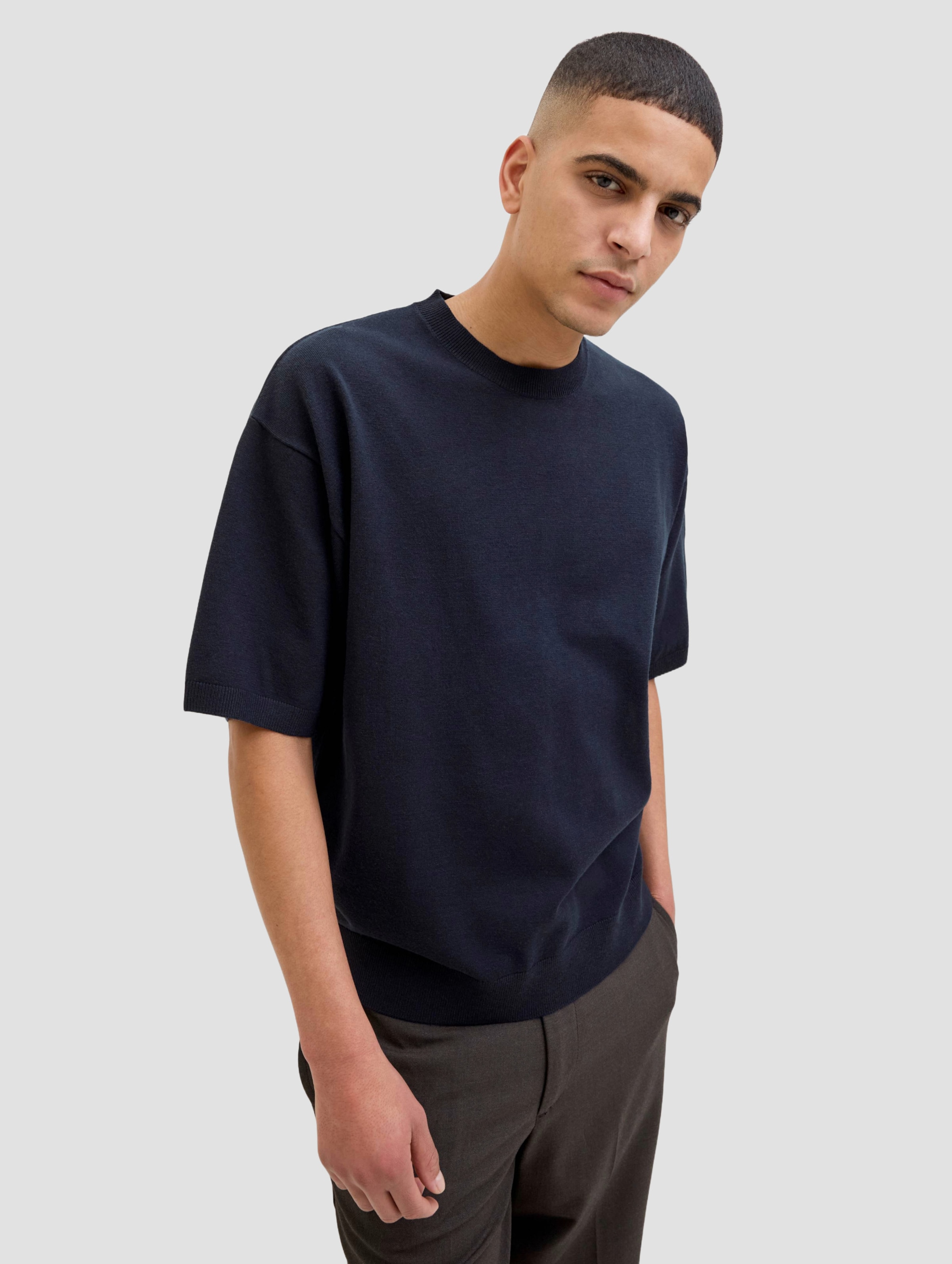 Jack & Jones Bradfort Knit Crew Neck T-Shirt