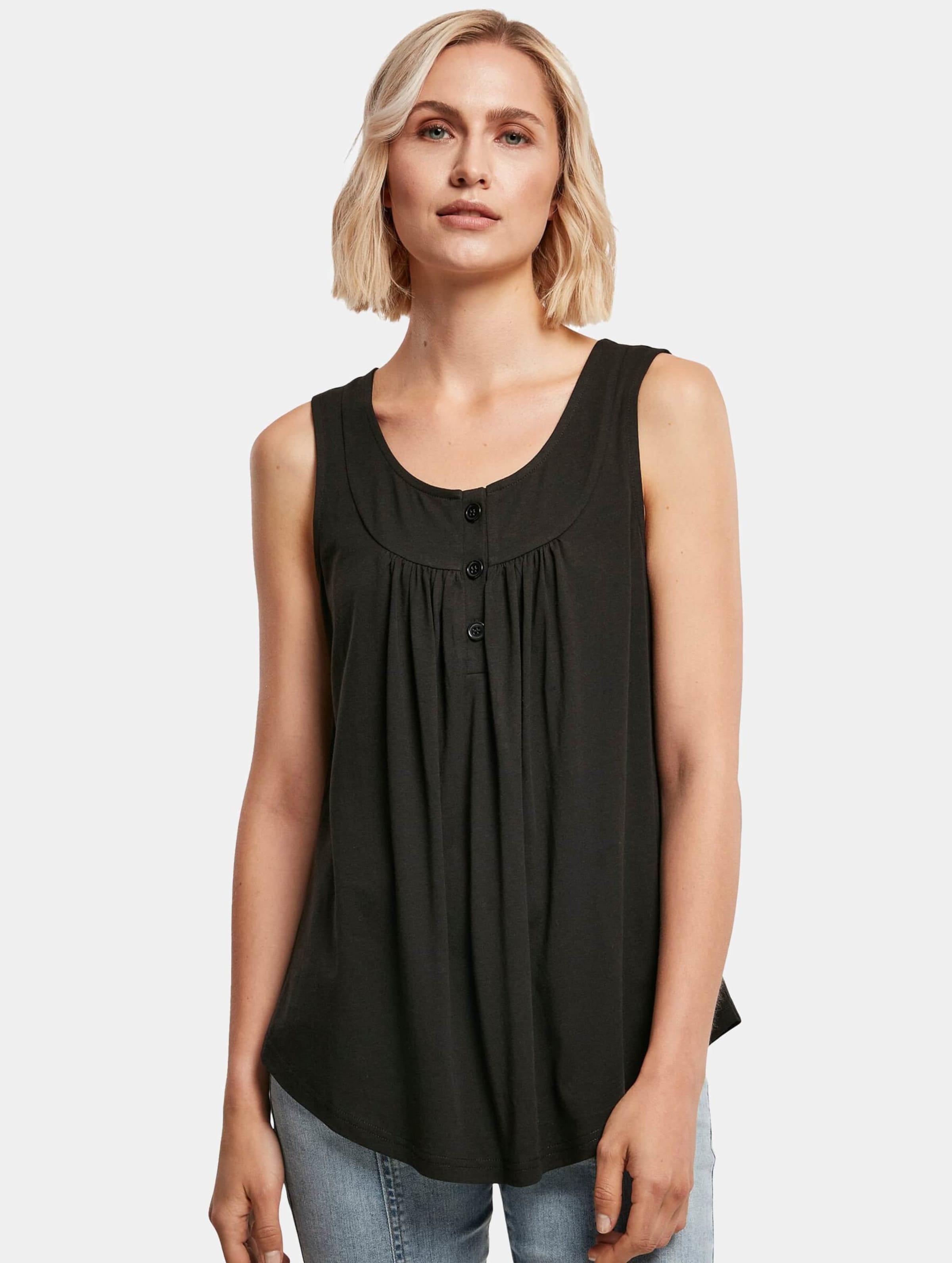 Urban Classics Ladies Viscose Button Up Top