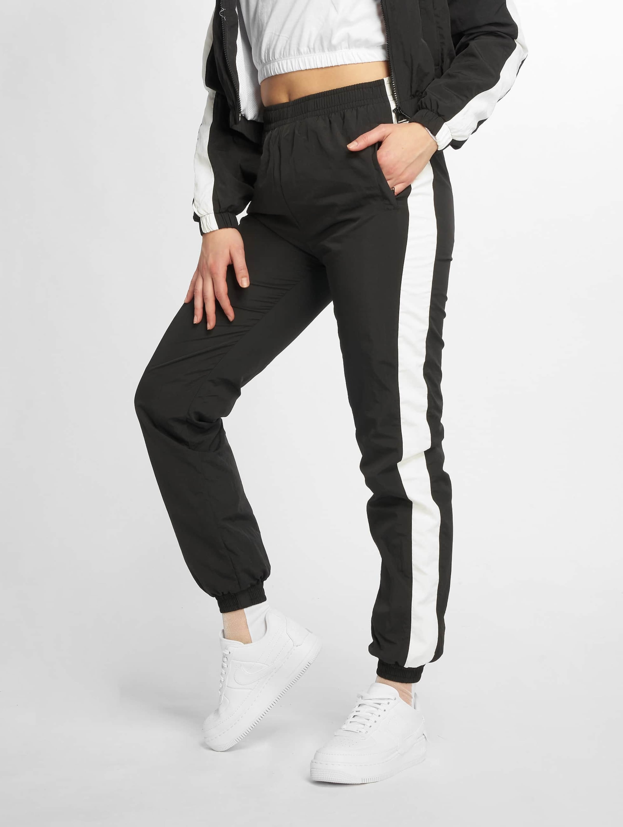 Urban Classics Ladies Striped Crinkle Pants