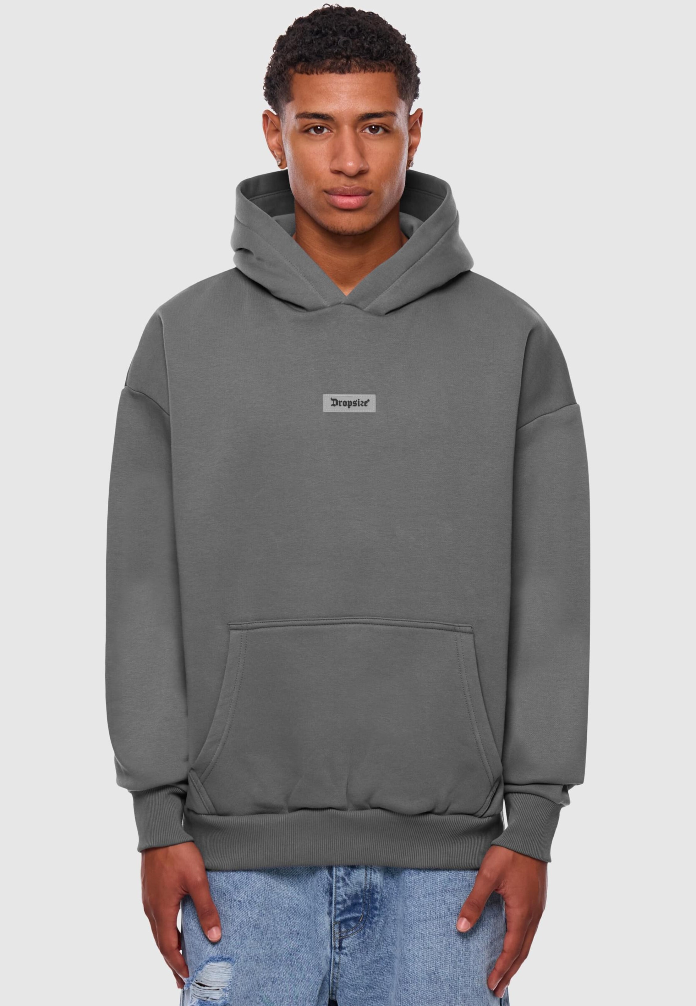 Dropsize HEAVY OVERSIZE MIDDLE RUBBER PATCH HOODIE