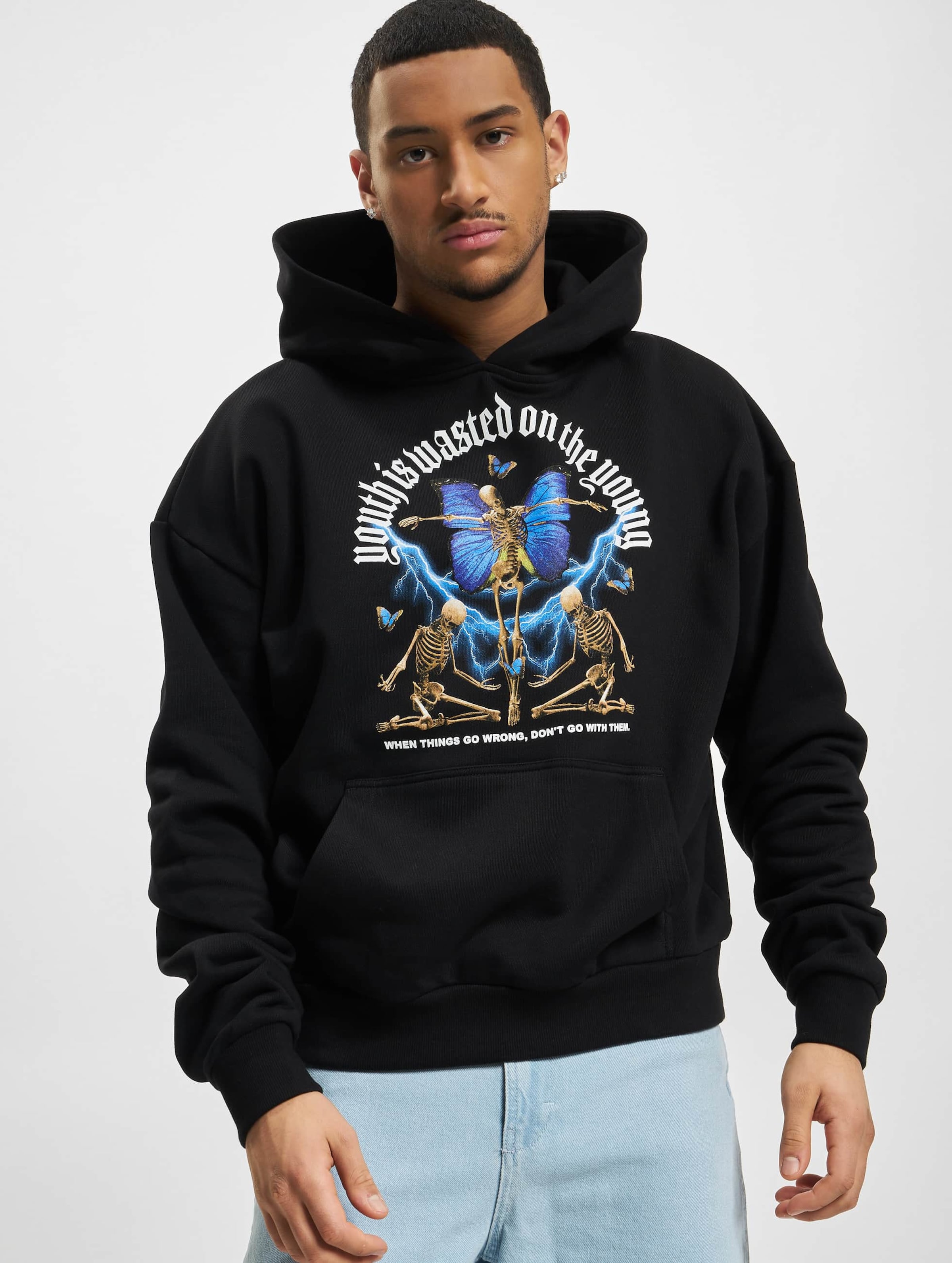 Lost Youth HOODIE BUTTERFLost black