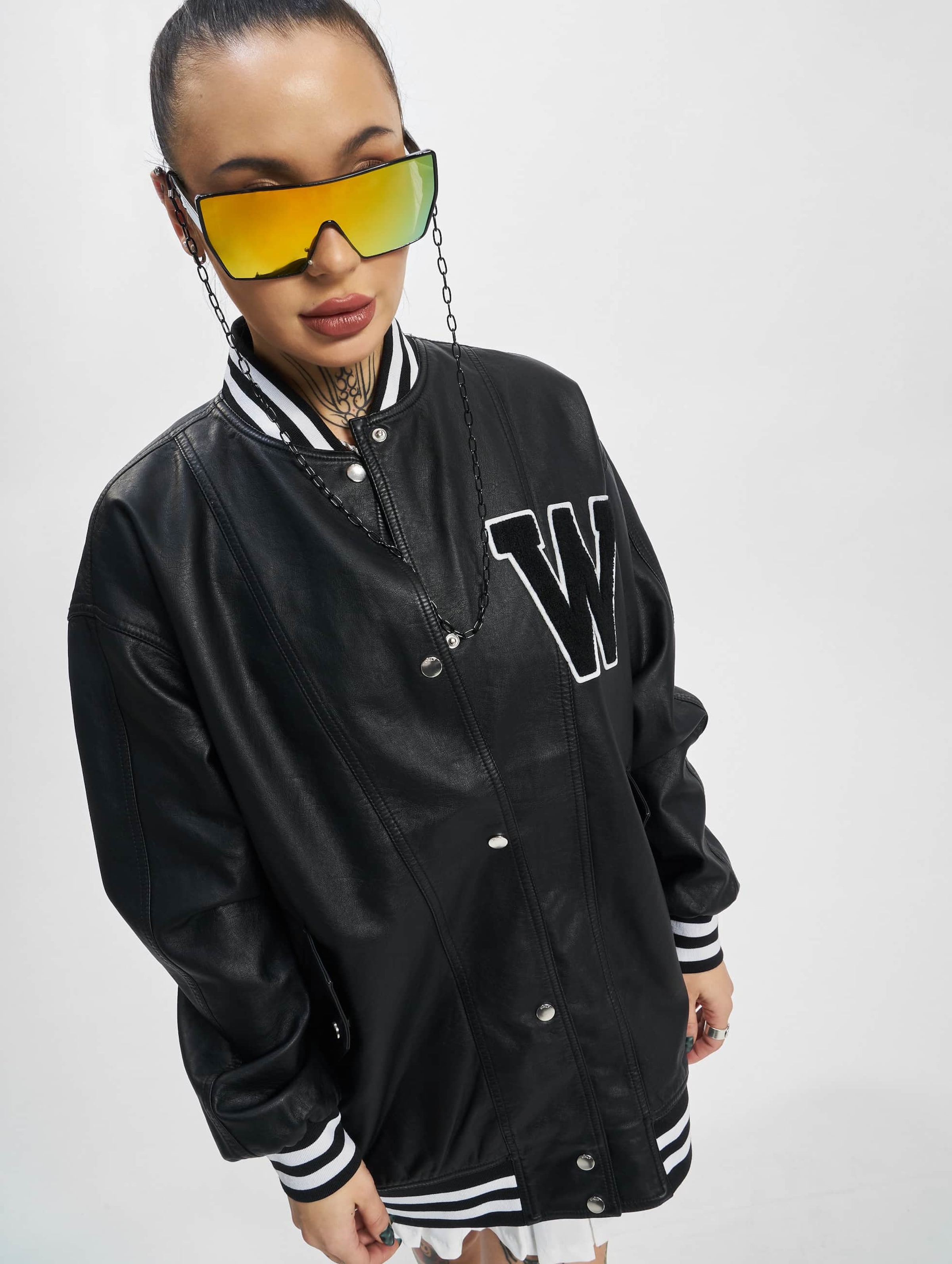 Only Ronja Faux Leather Bomber jacket