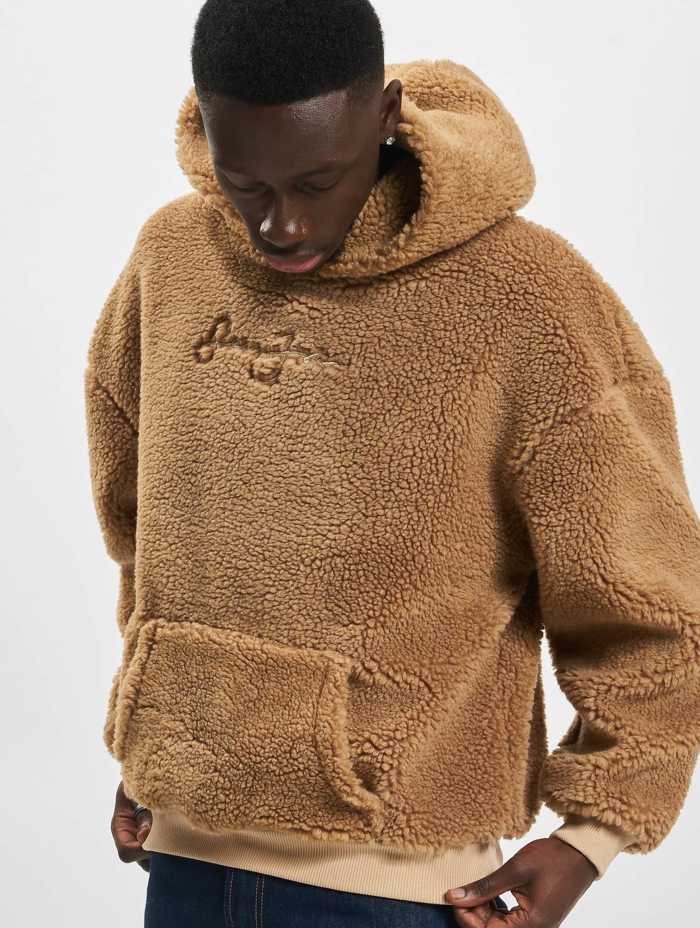 Sean John JM224-032-01 Script Logo Teddy Hoodie