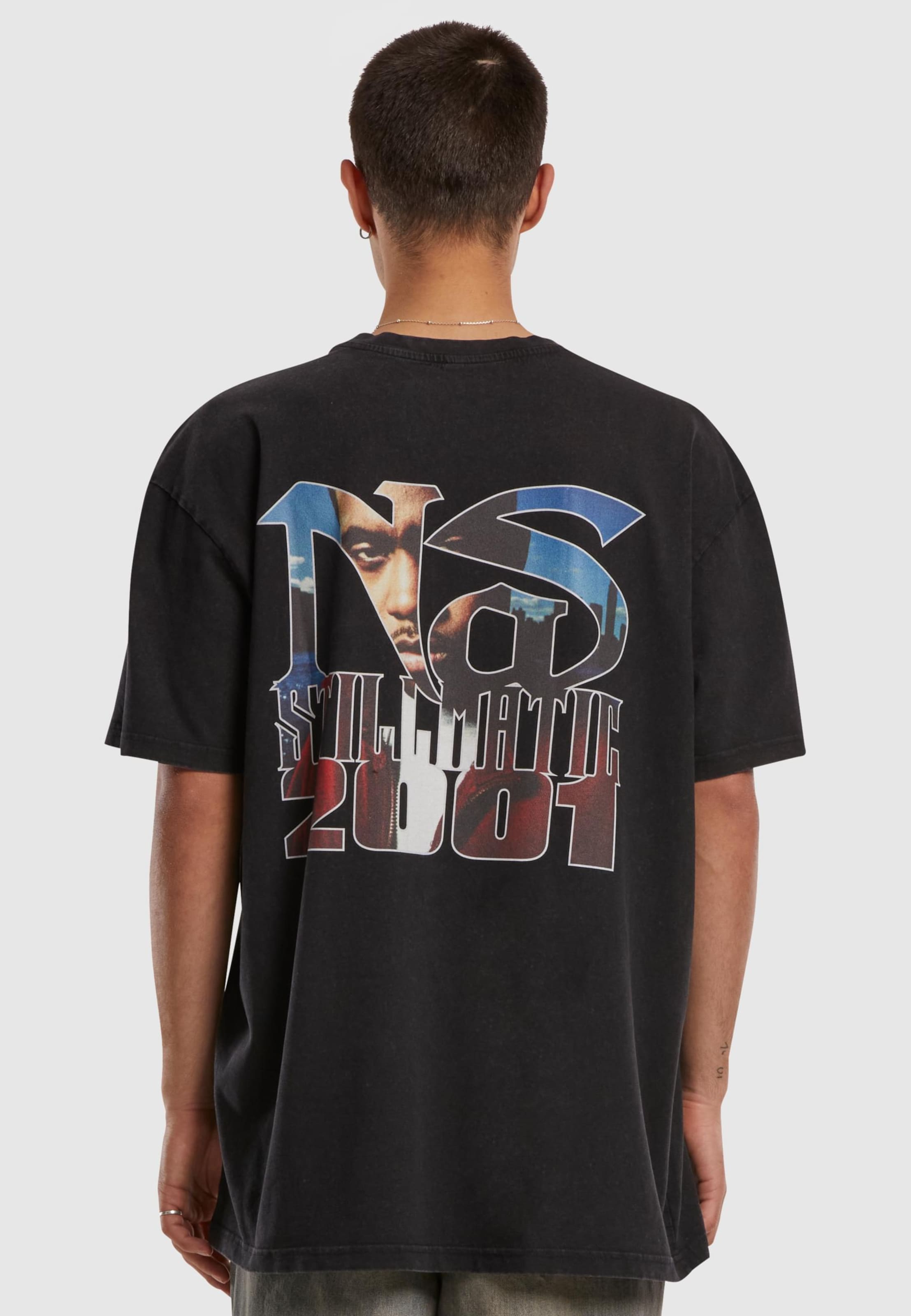 Merchcode Nas Stillmatic Acid Washed Oversize Tee