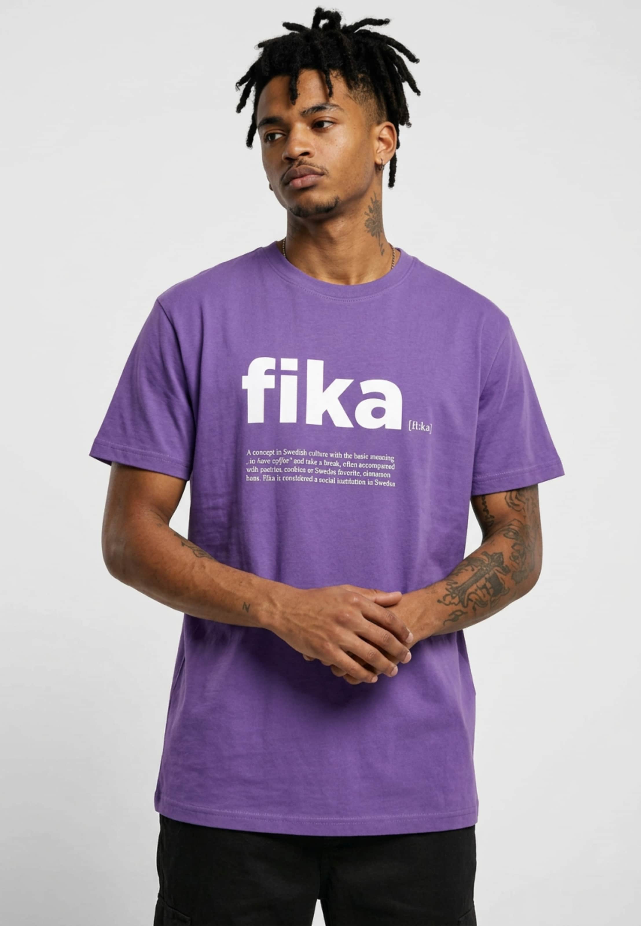 Mister Tee Fika Definition T-Shirt Round Neck