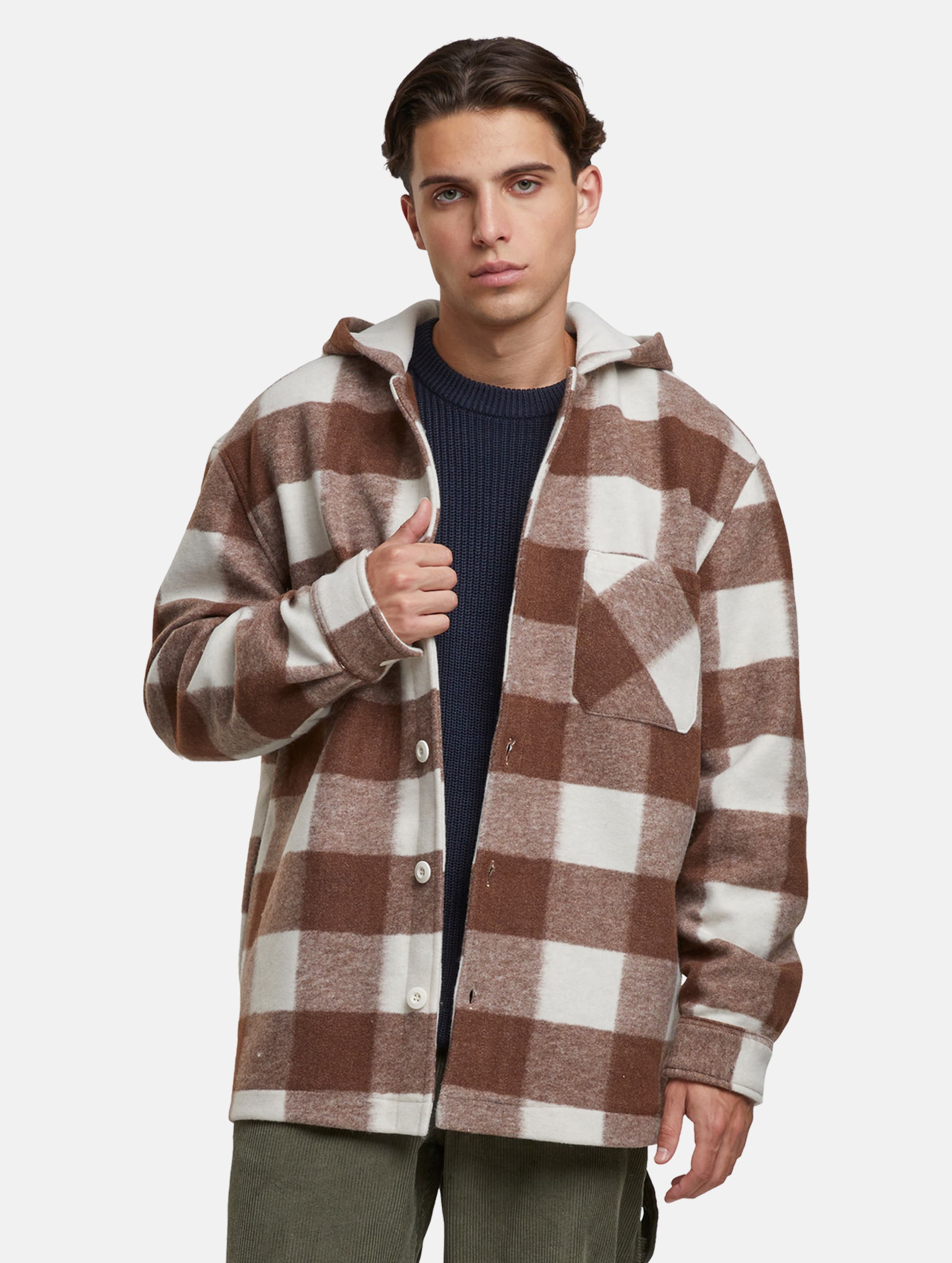 Urban Classics Big Check With Hood Übergangsjacke