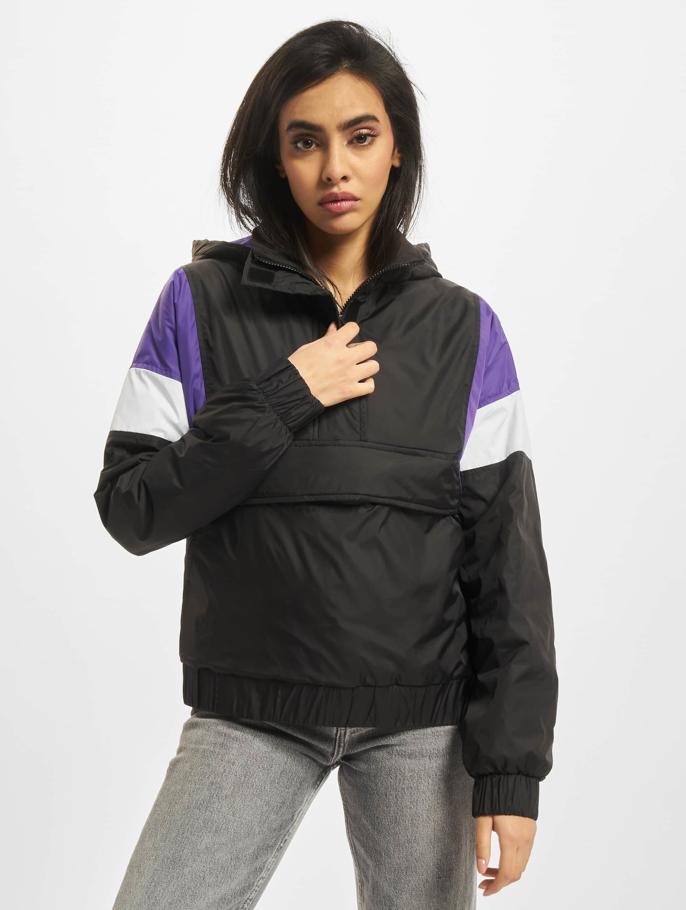 Urban Classics Ladies 3-Tone Padded Pull Over Jacket
