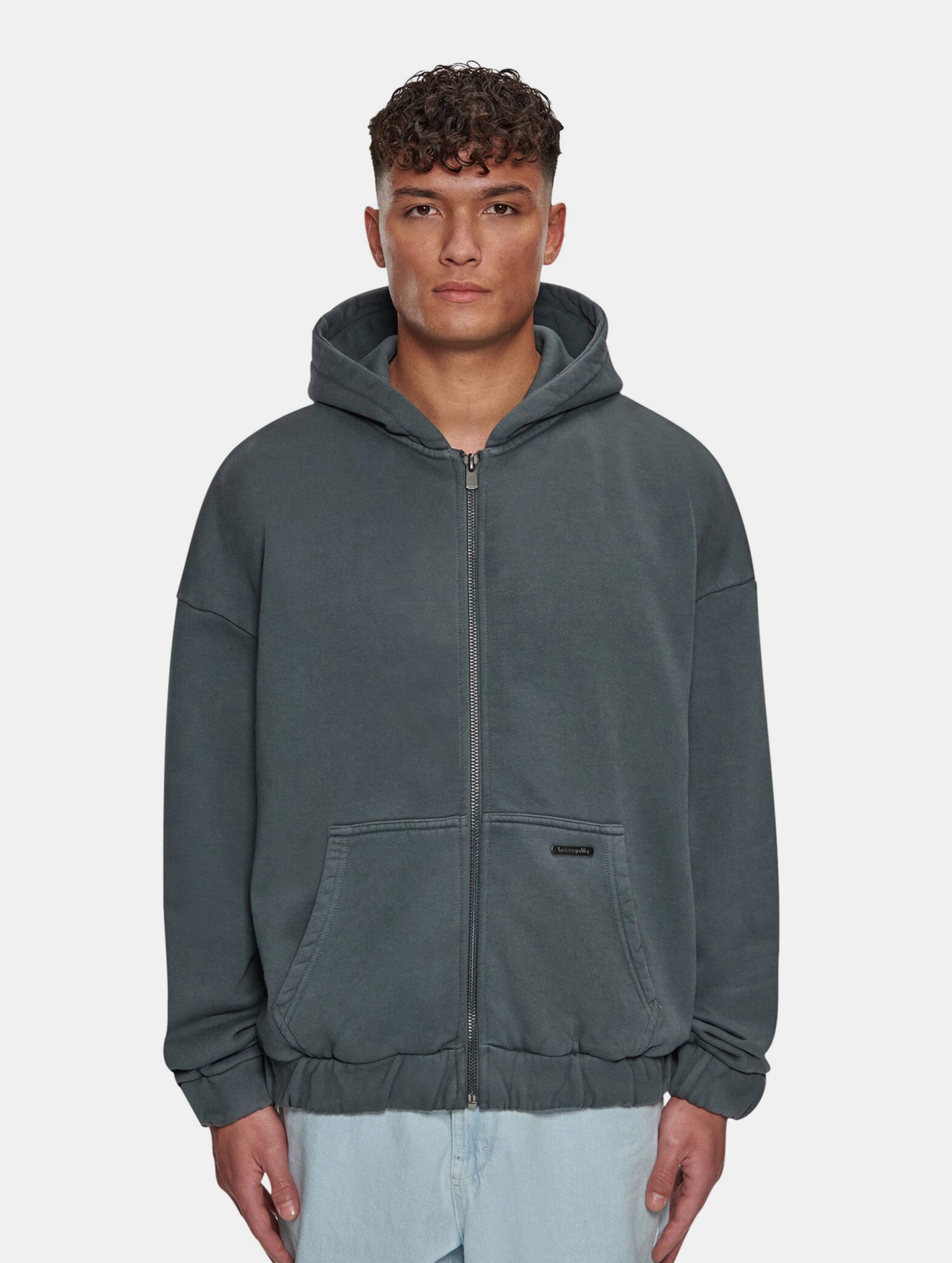 Bazix Republiq Super Heavy Blank Zip Hoodie