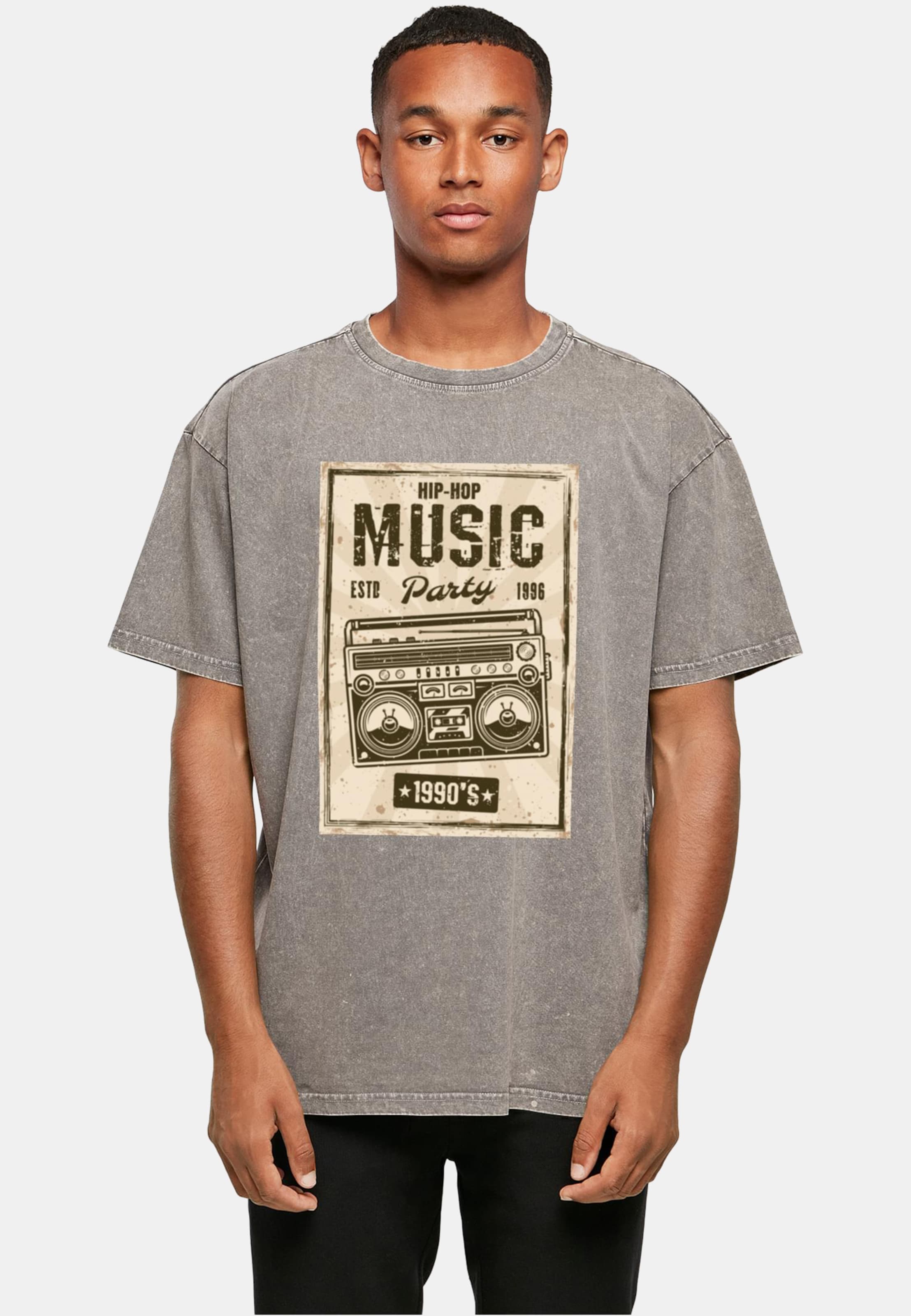Mister Tee Retro Boom Acid Washed Heavy Oversize