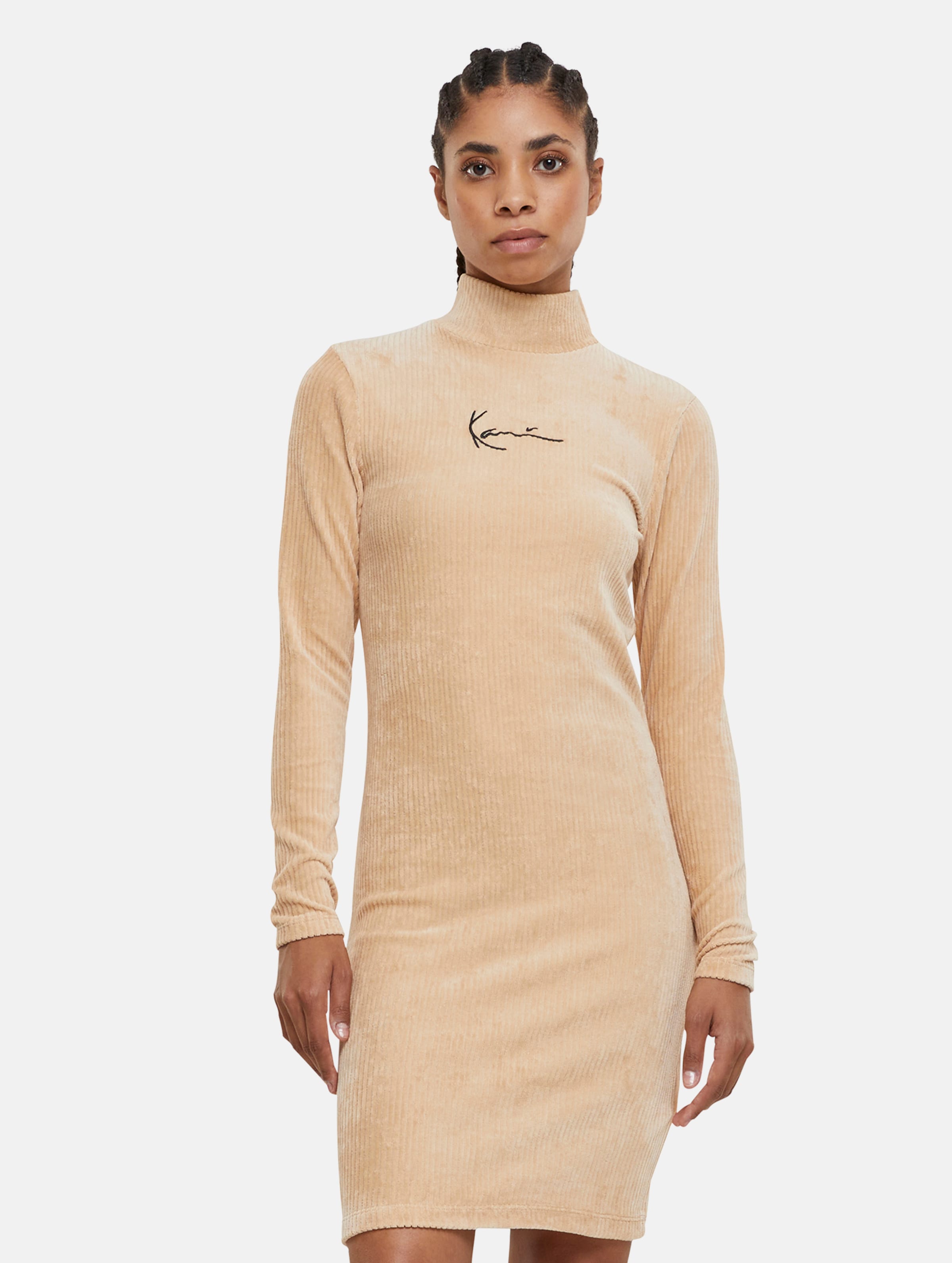 Karl Kani Small Signature Corduroy LS Turtle Neck Dress