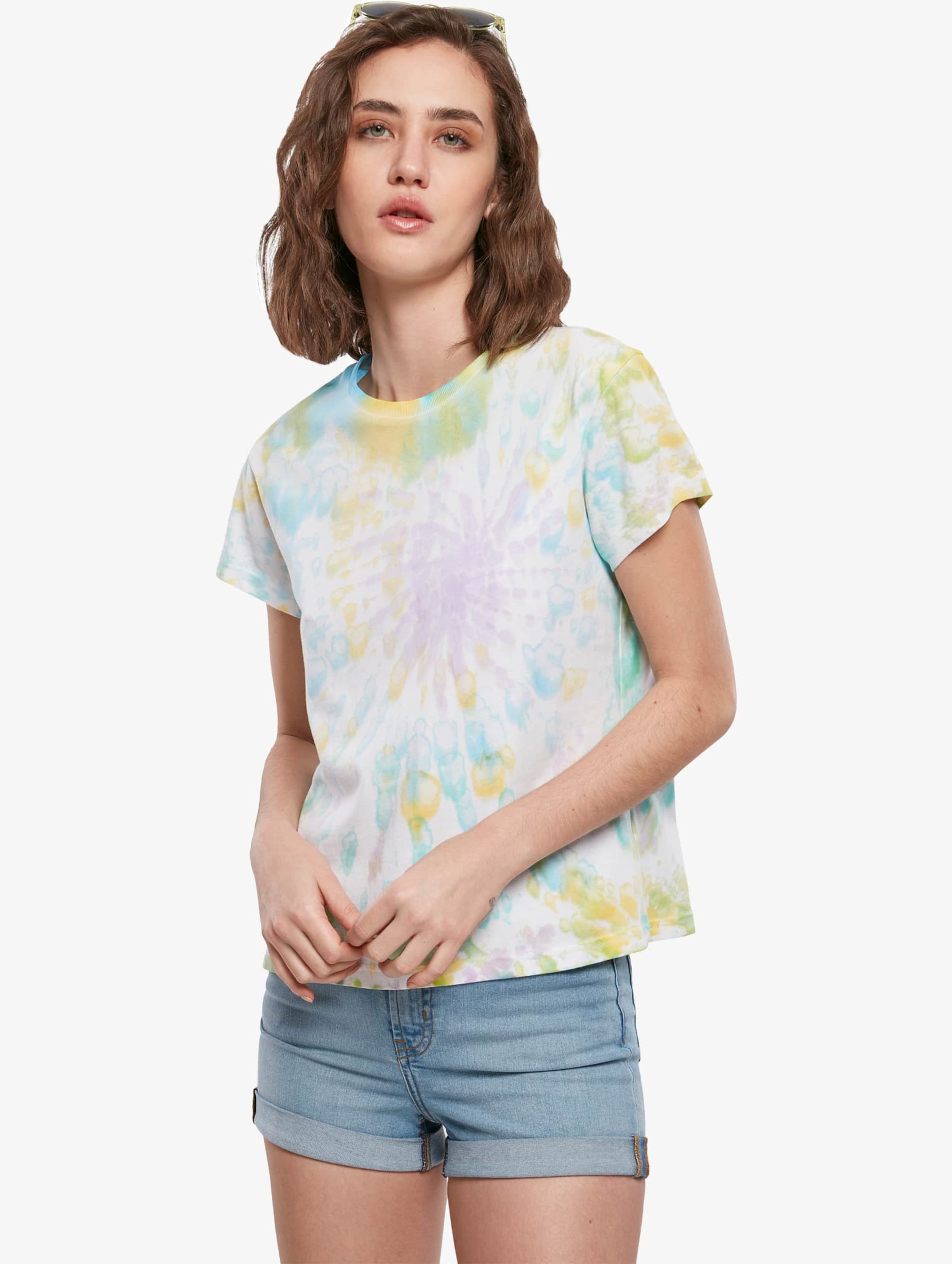 Urban Classics Ladies Tie Dye Boyfriend Tee